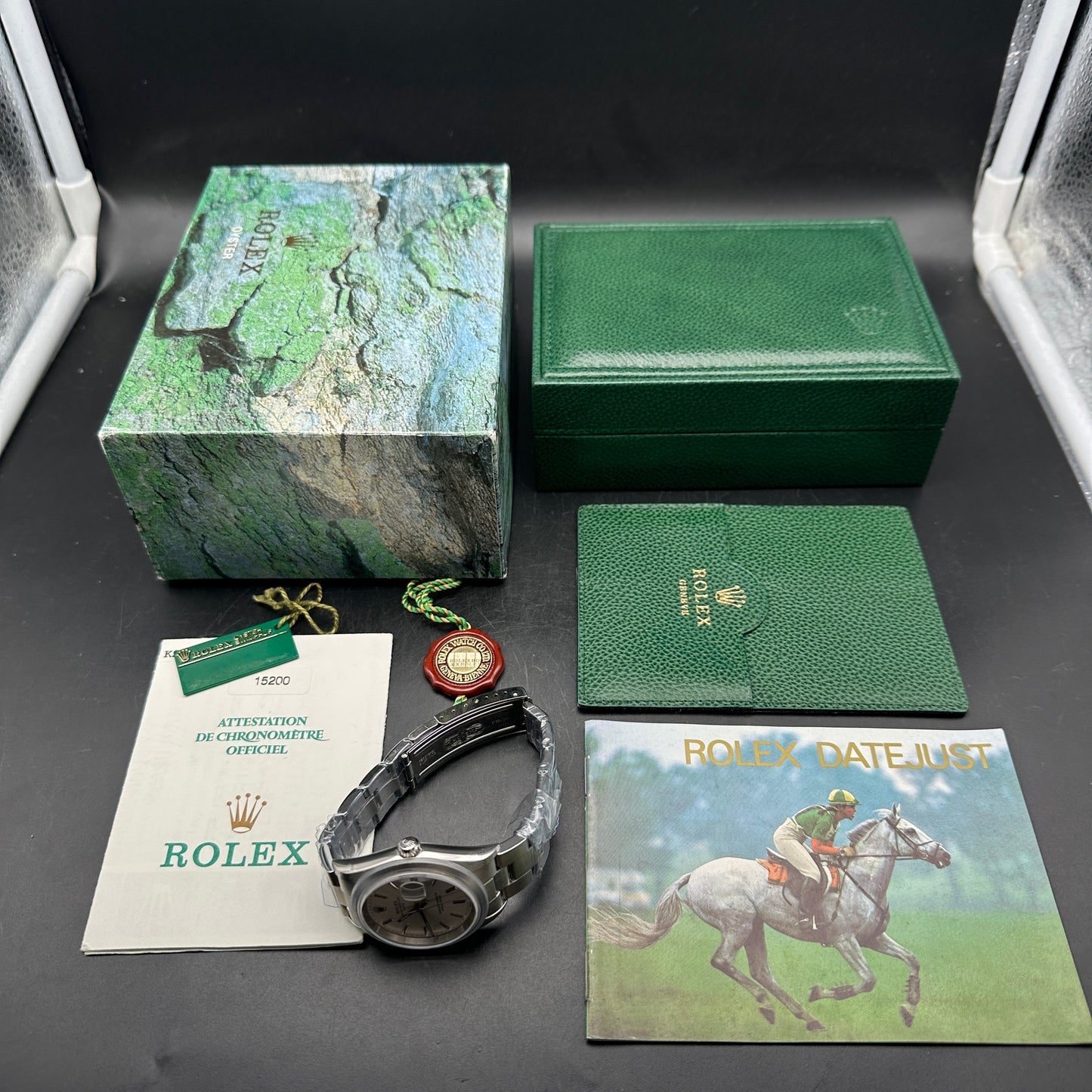 ROLEX DATE 34mm 15200 FULL SET NOS 2002
