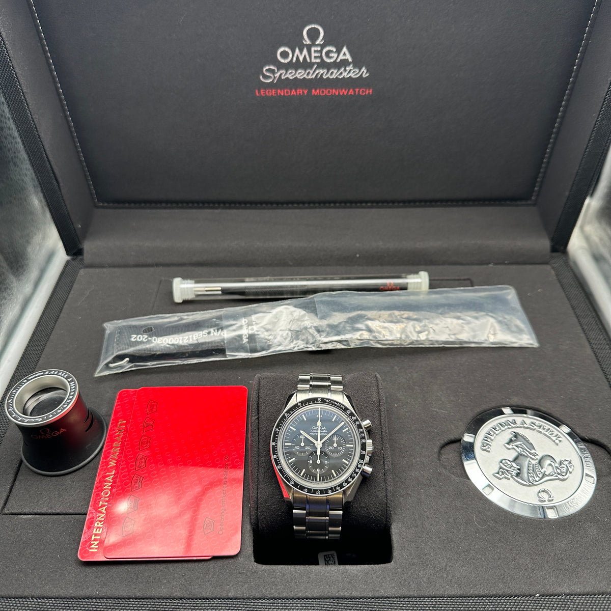 OMEGA SPEEDMASTER MOONWATCH BIG BOX 42MM DOPPIO ZAFFIRO