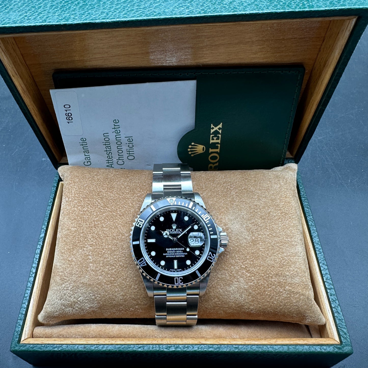 ROLEX SUBMARINER 16610 FULL SET 2005