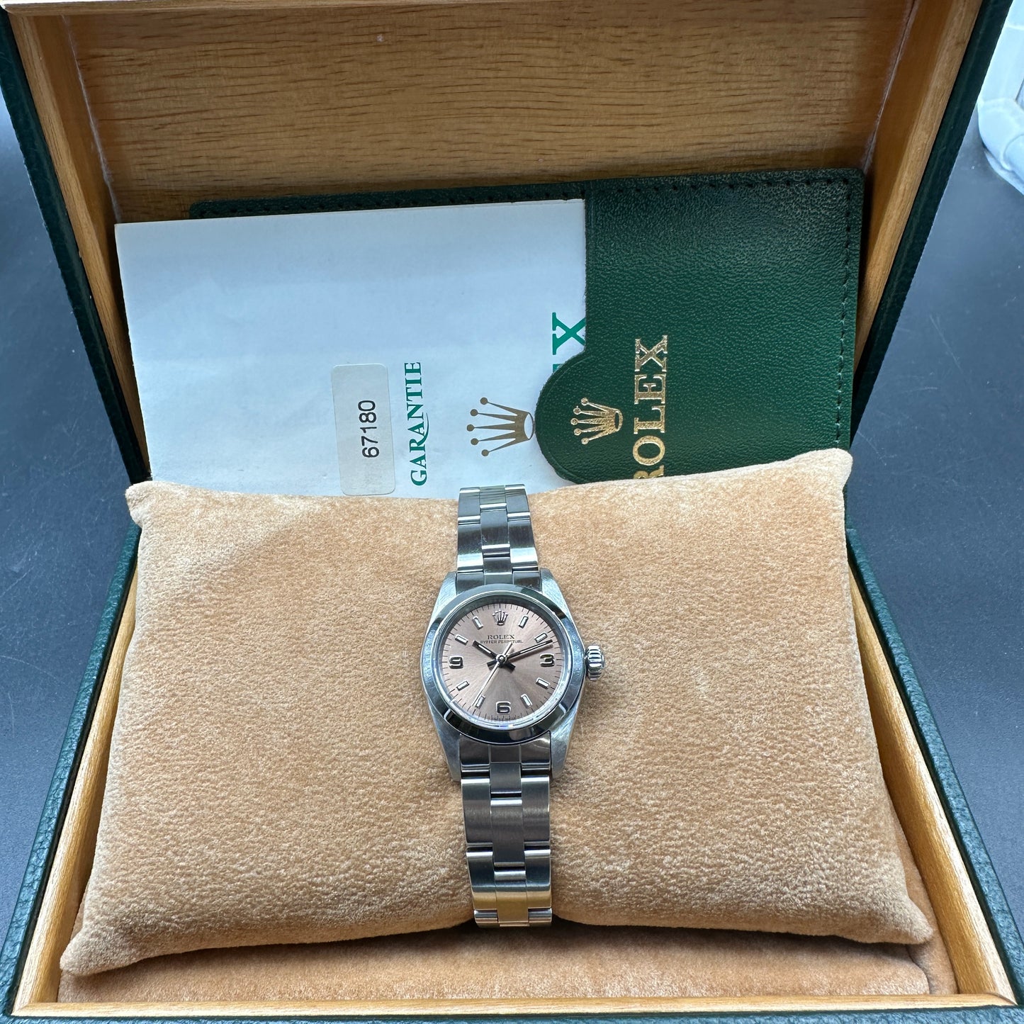 ROLEX OYSTER PERPETUAL 26mm 67180 FULL SET 1996