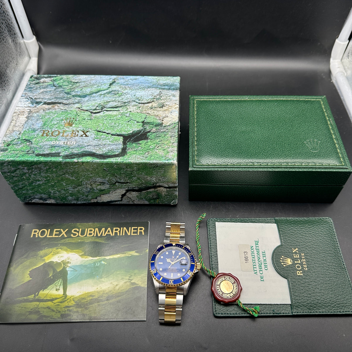 ROLEX SUBMARINER 40mm 16613 FULL SET ITALIA 1998