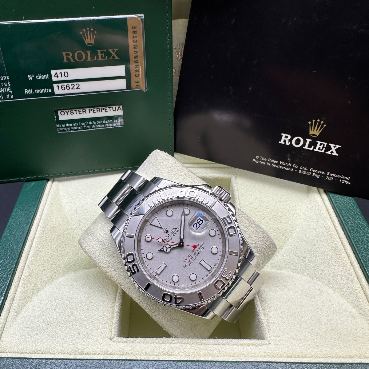 ROLEX YACHTMASTER 40MM 16622 FULL SET 2010
