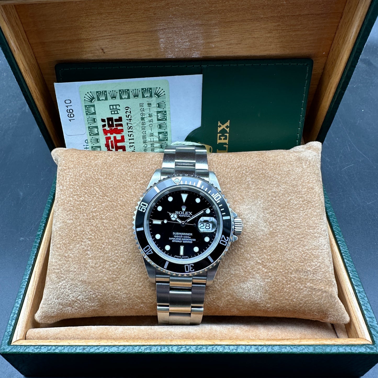 ROLEX SUBMARINER 16610 FULL SET 2006