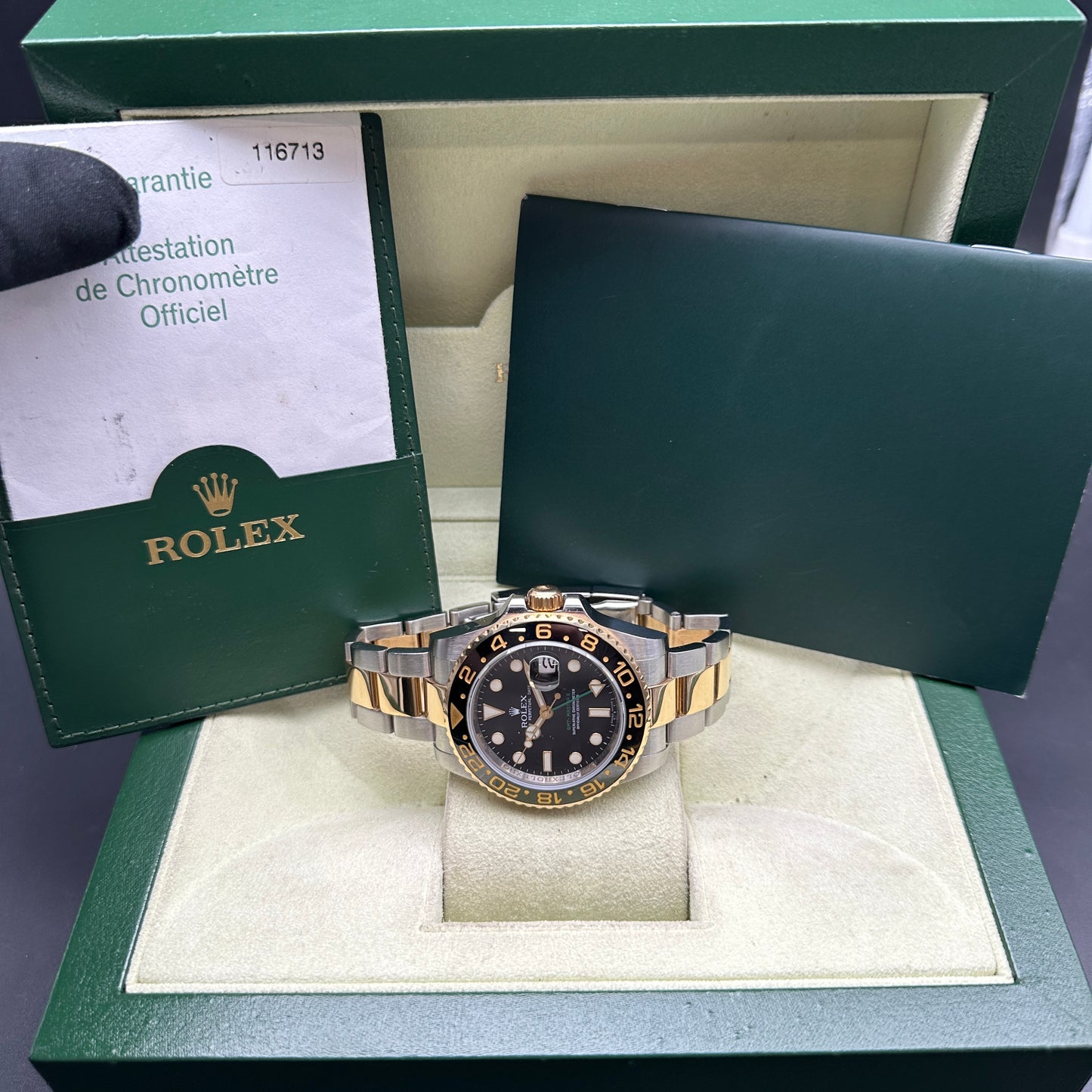 ROLEX GMT MASTER II 116713 FULL SET 2007