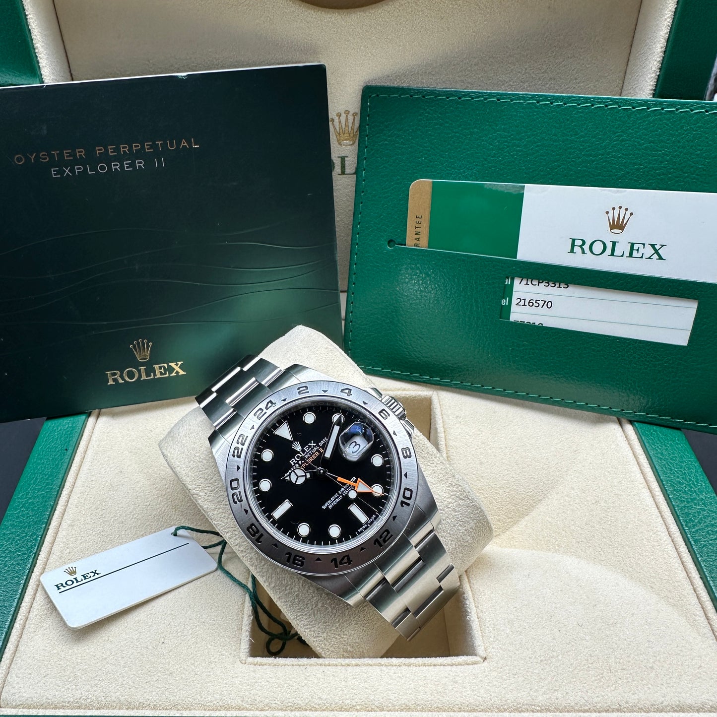 ROLEX EXPLORER II 42mm 216570 FULL SET 2017