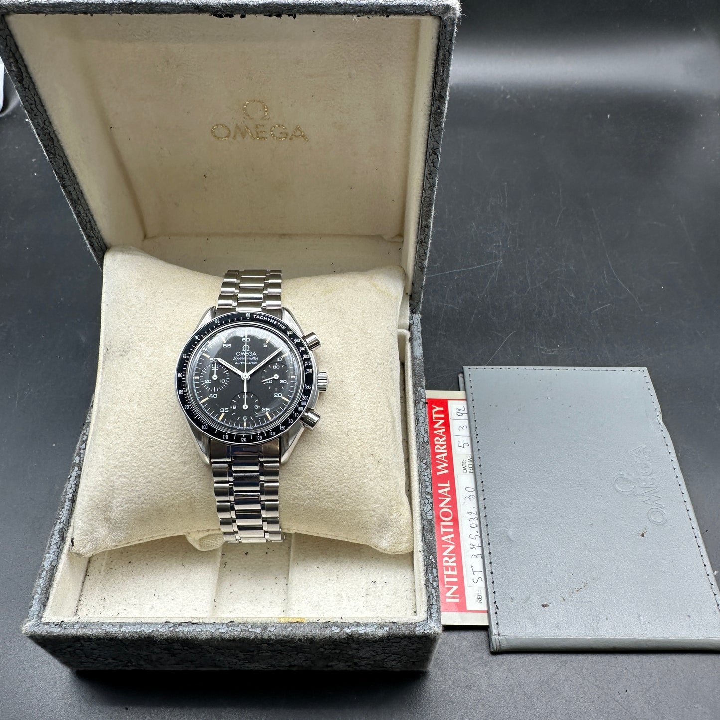 OMEGA SPEEDMASTER REDUCED 39mm ESALITE FULL SET ITALIA 1992