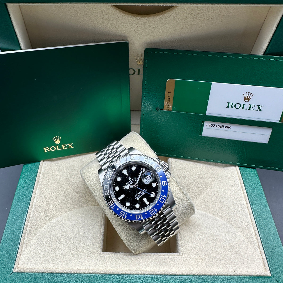 ROLEX GMT MASTER II 126710BLNR FULL SET 2019
