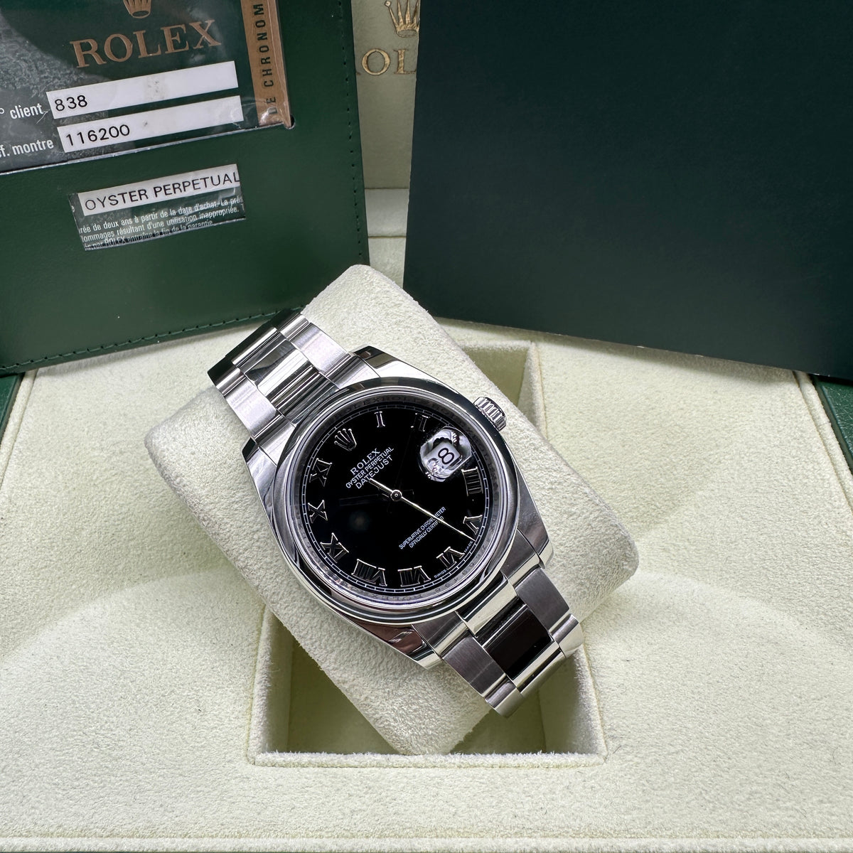 ROLEX DATEJUST 36mm 116200 FULL SET 2008