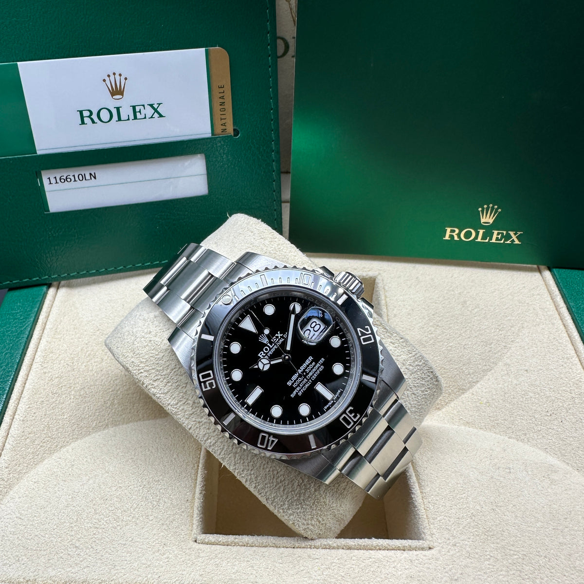 ROLEX SUBMARINER 40mm 116610LN FULL SET 2019