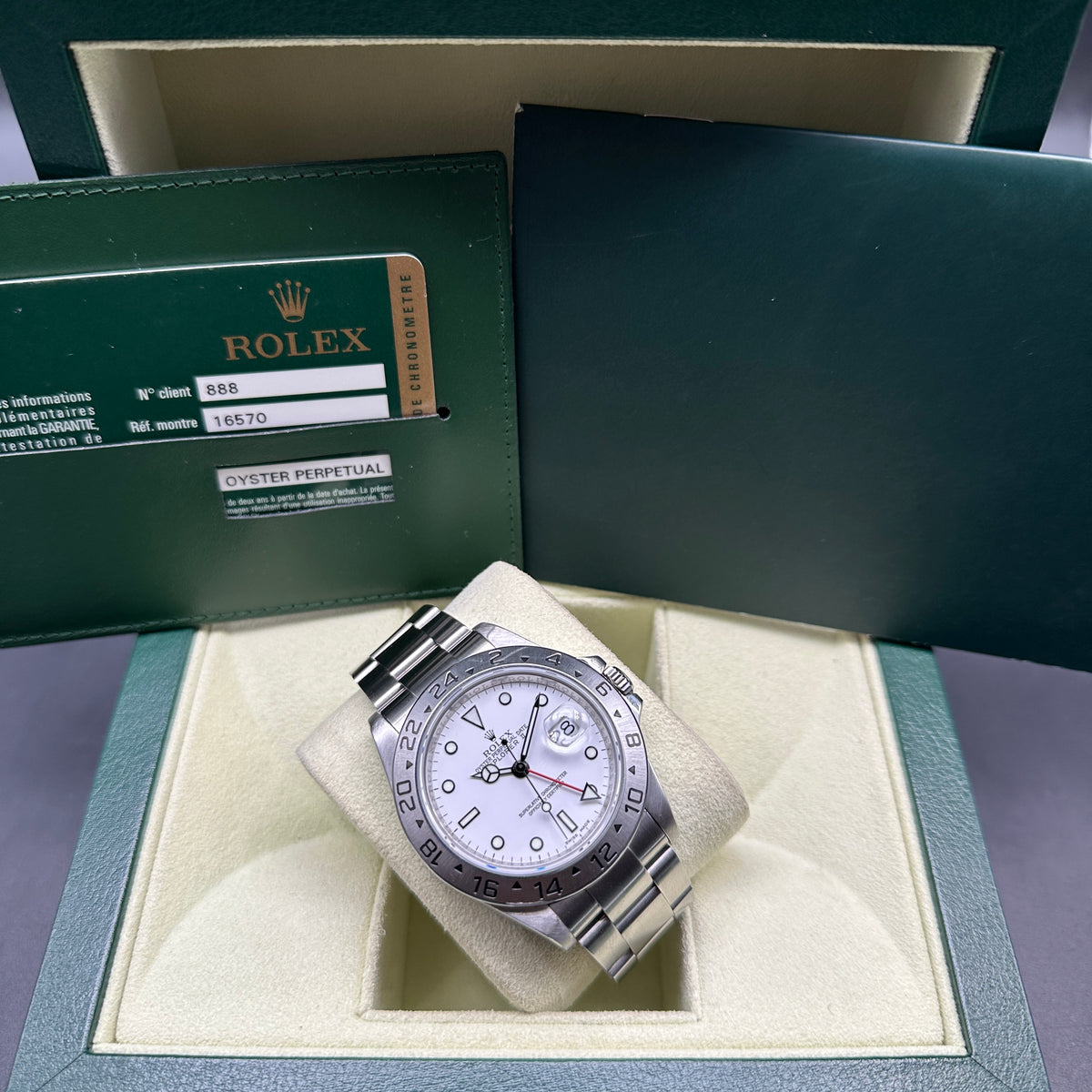 ROLEX EXPLORER II 40mm 16570 FULL SET 2008