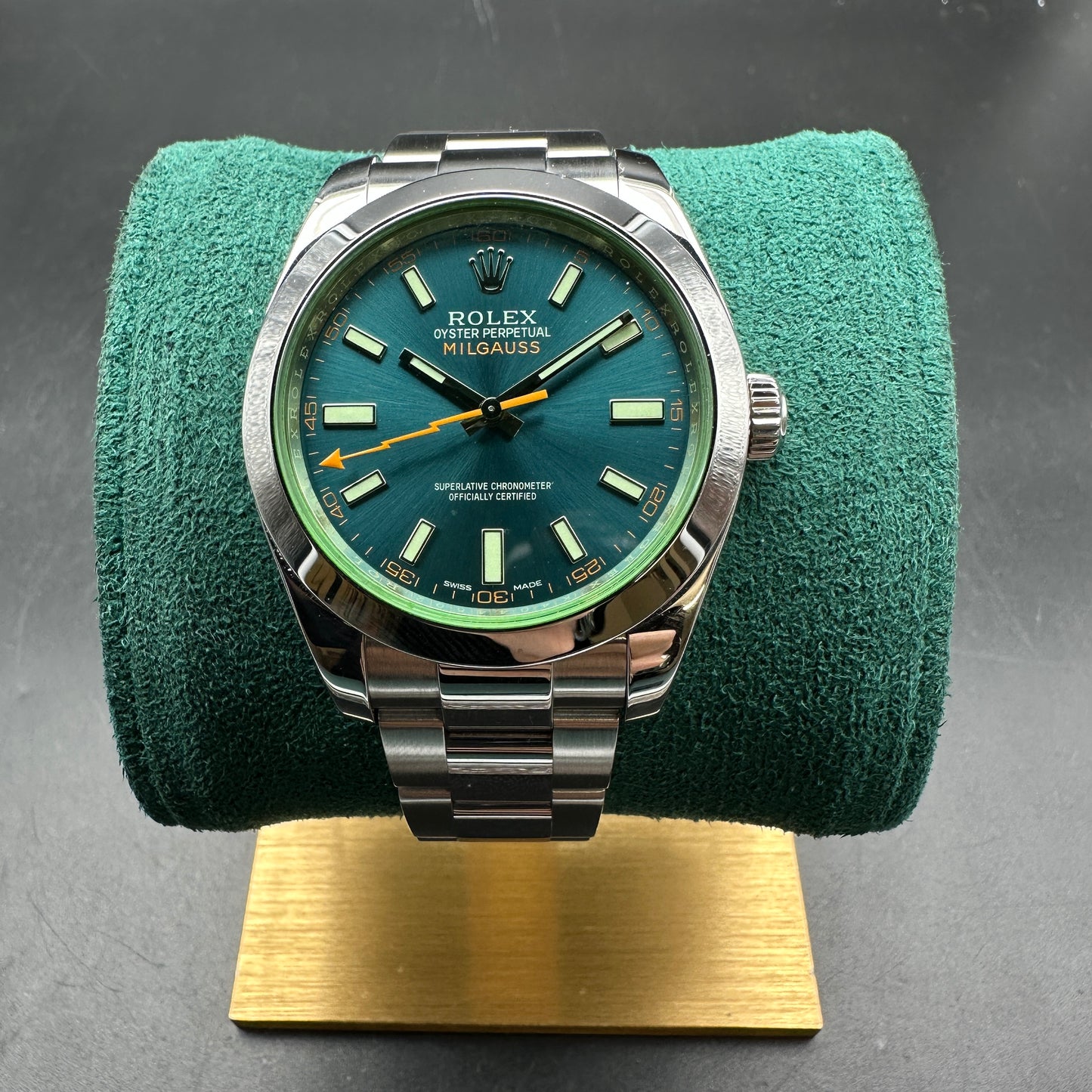 ROLEX MILGAUSS 40MM 116400GV FULL SET 2014