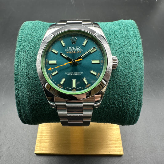 ROLEX MILGAUSS 40MM 116400GV FULL SET 2014