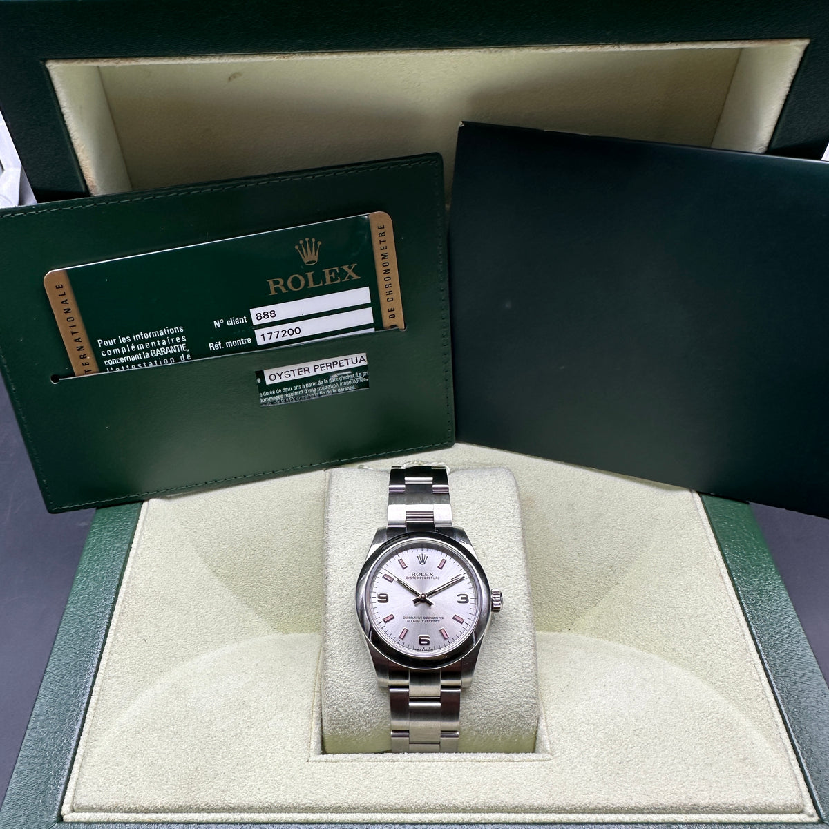 ROLEX OYSTER PERPETUAL 31mm 177200 FULL SET 2015