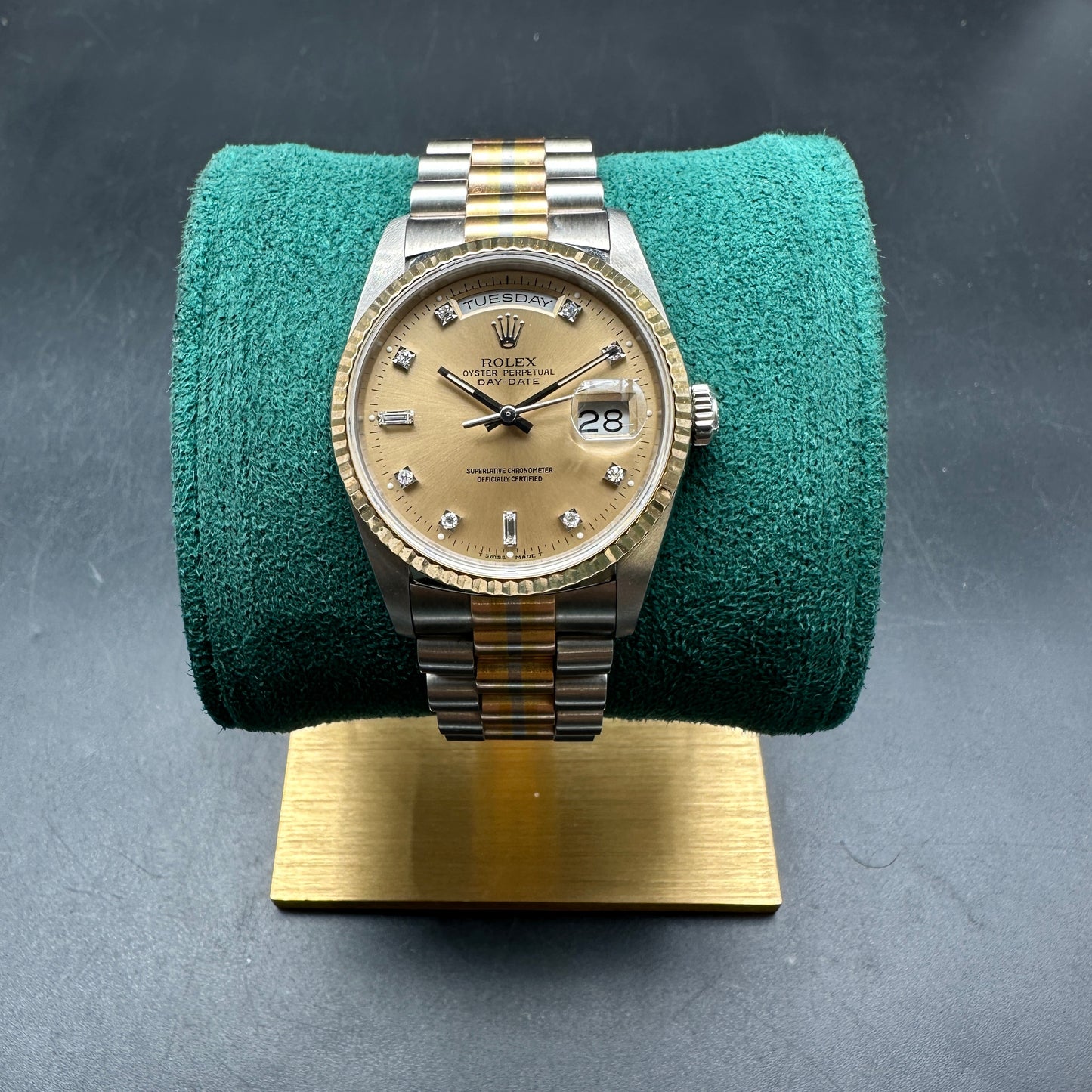 ROLEX DAY-DATE TRIDOR 40mm 18239 FULL SET 1991