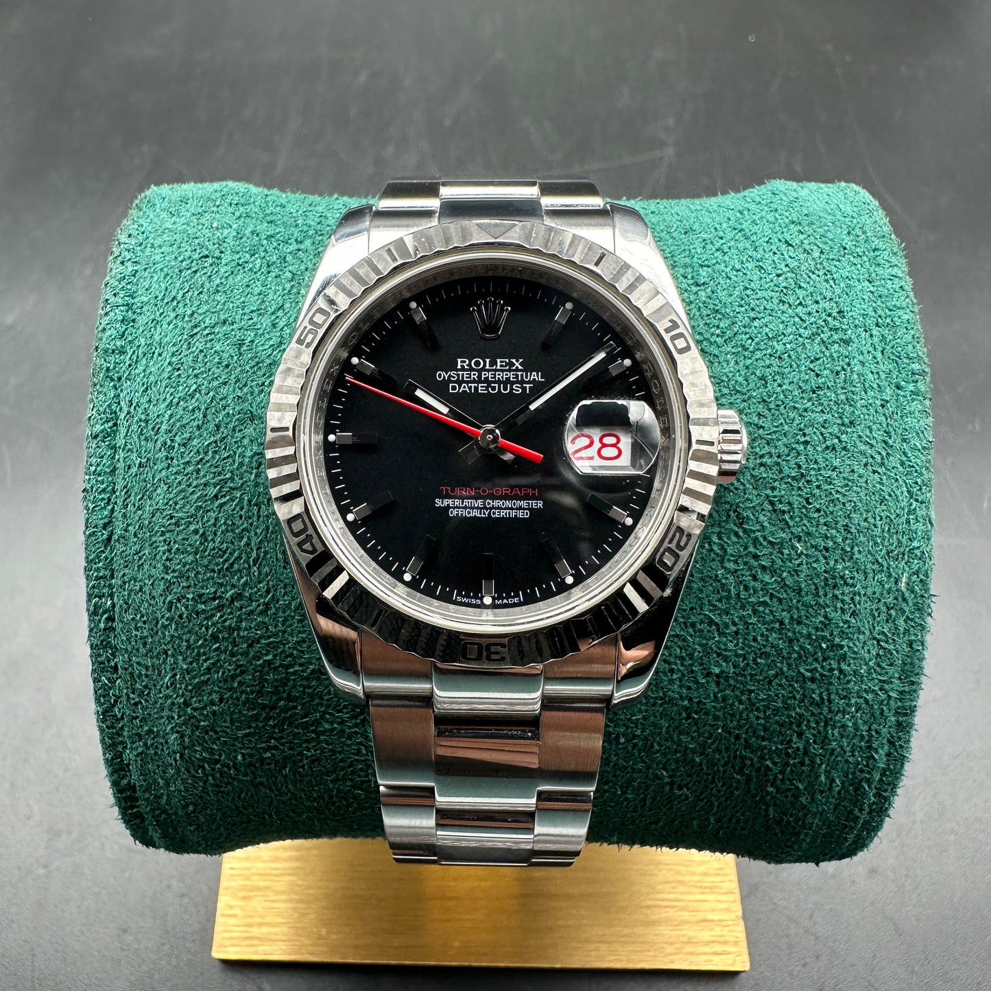 ROLEX DATEJUST 36MM TURNOGRAPH 116264 FULL SET 2005