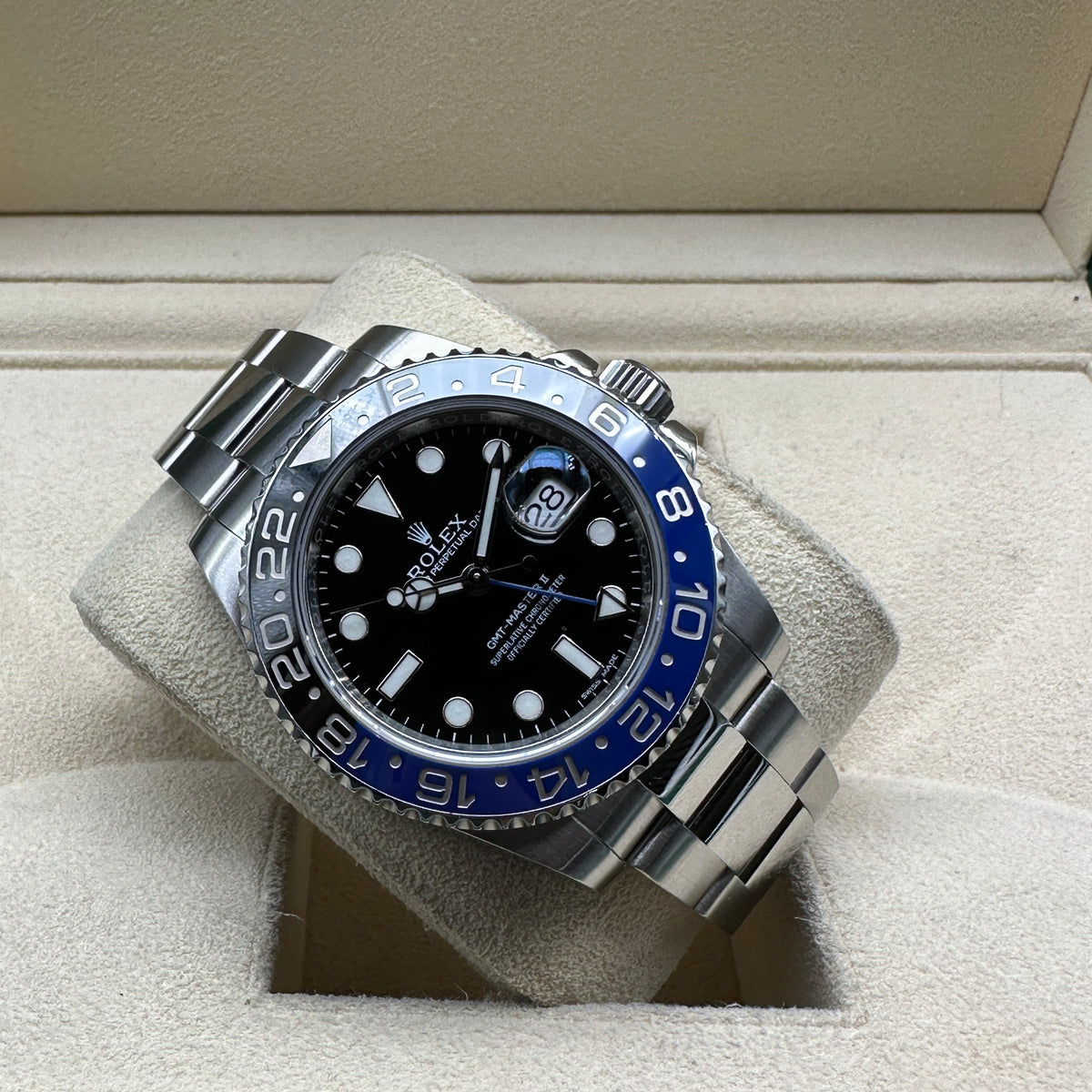 ROLEX GMT MASTER II 40mm 116710BLNR FULL SET 2014
