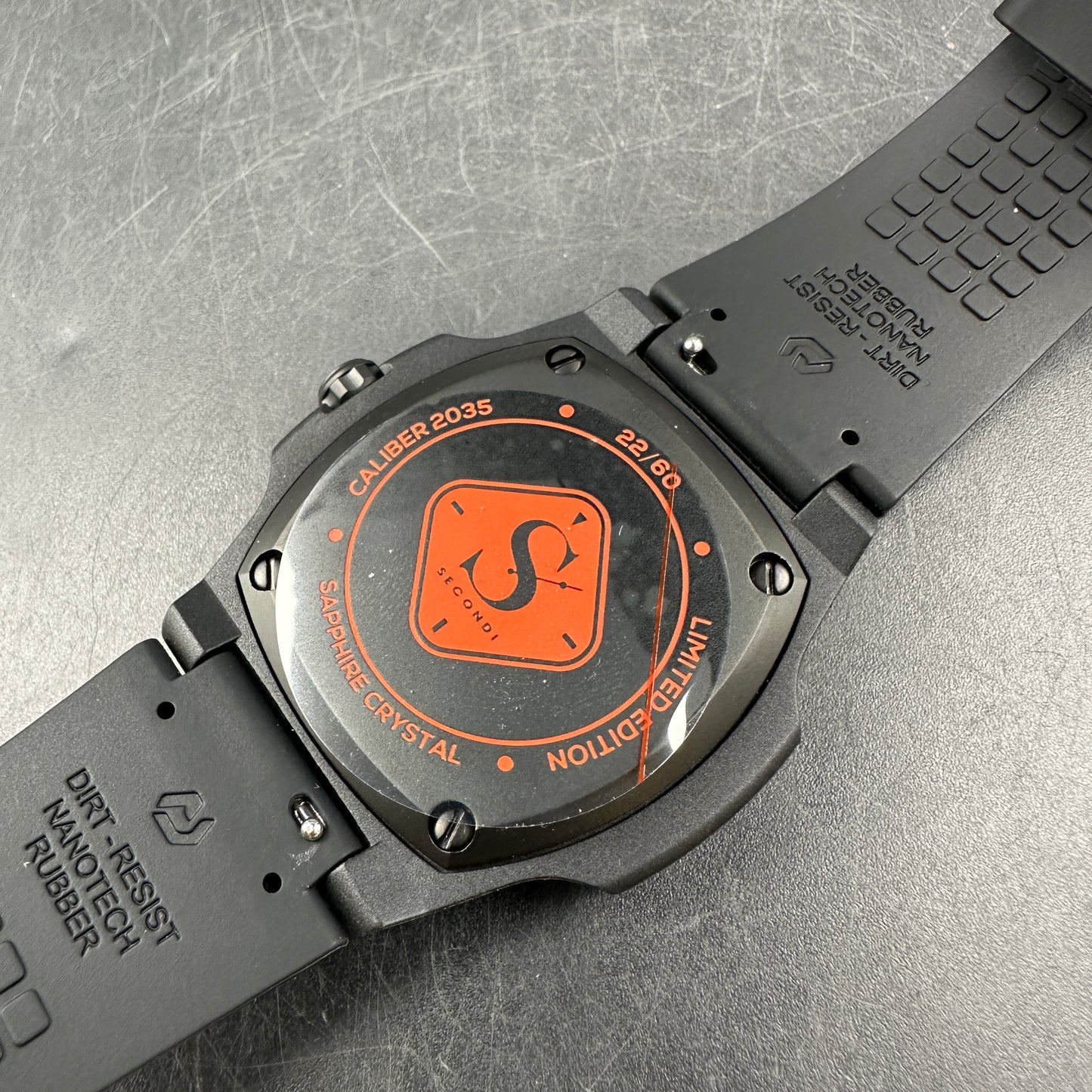 SESSANTA SECONDI WATCH LAVA ORANGE LIMITED EDITION 60 PEZZI