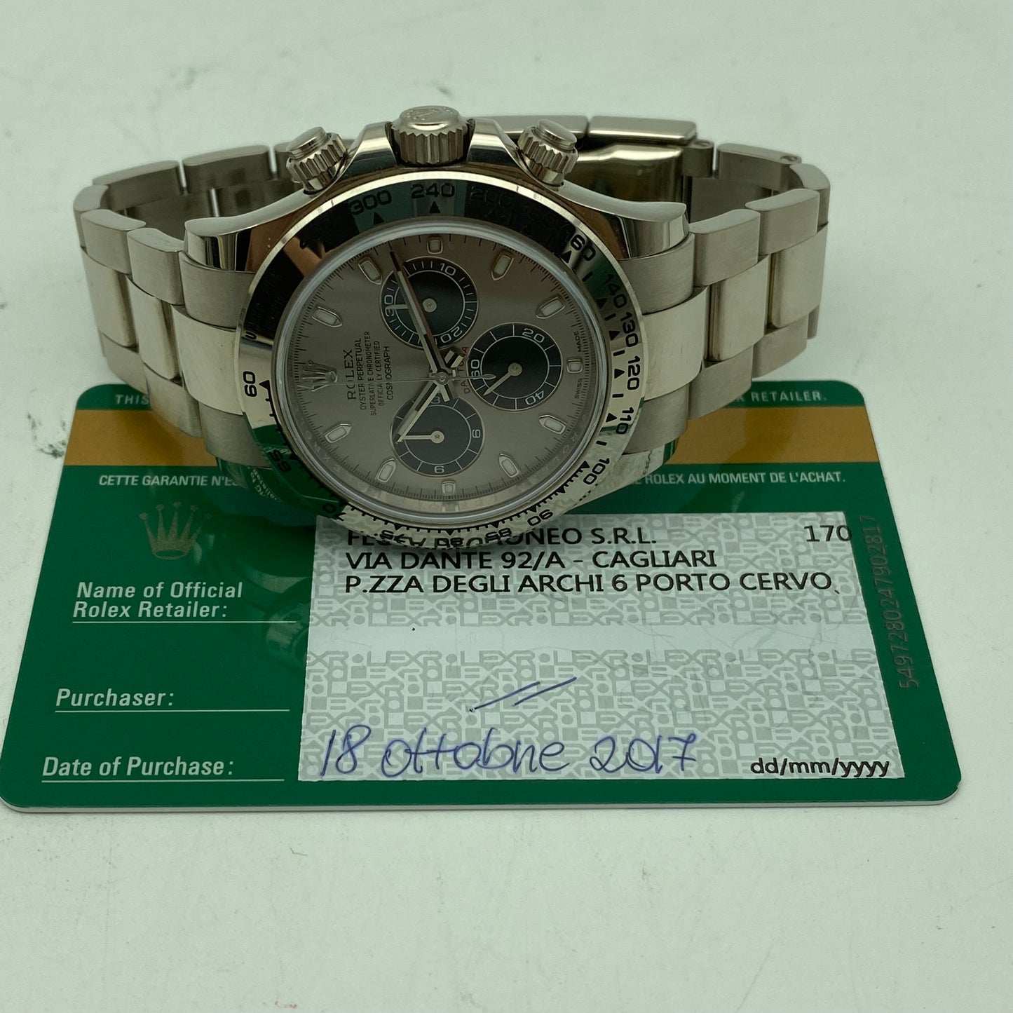 ROLEX DAYTONA 116509 FULL SET 2017