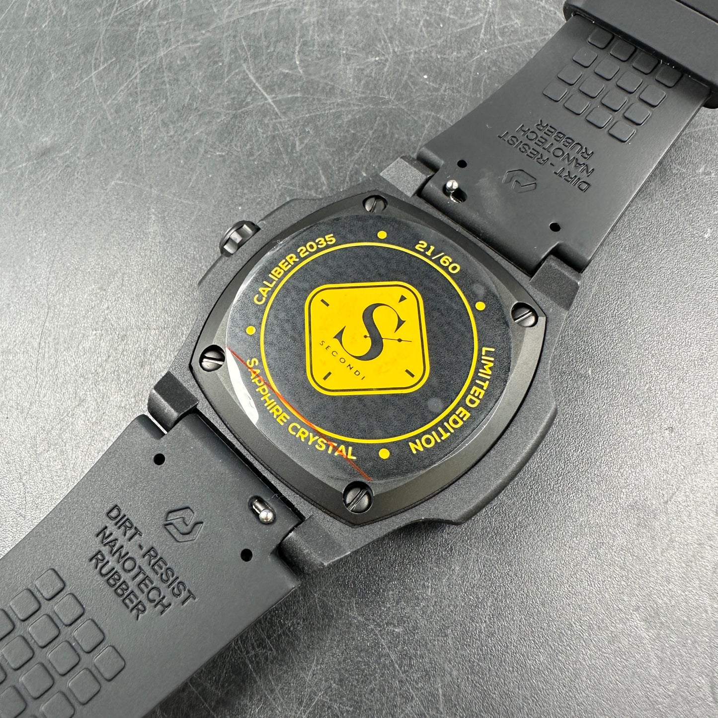 SESSANTA SECONDI WATCH NEON YELLOW LIMITED EDITION 60 PEZZI