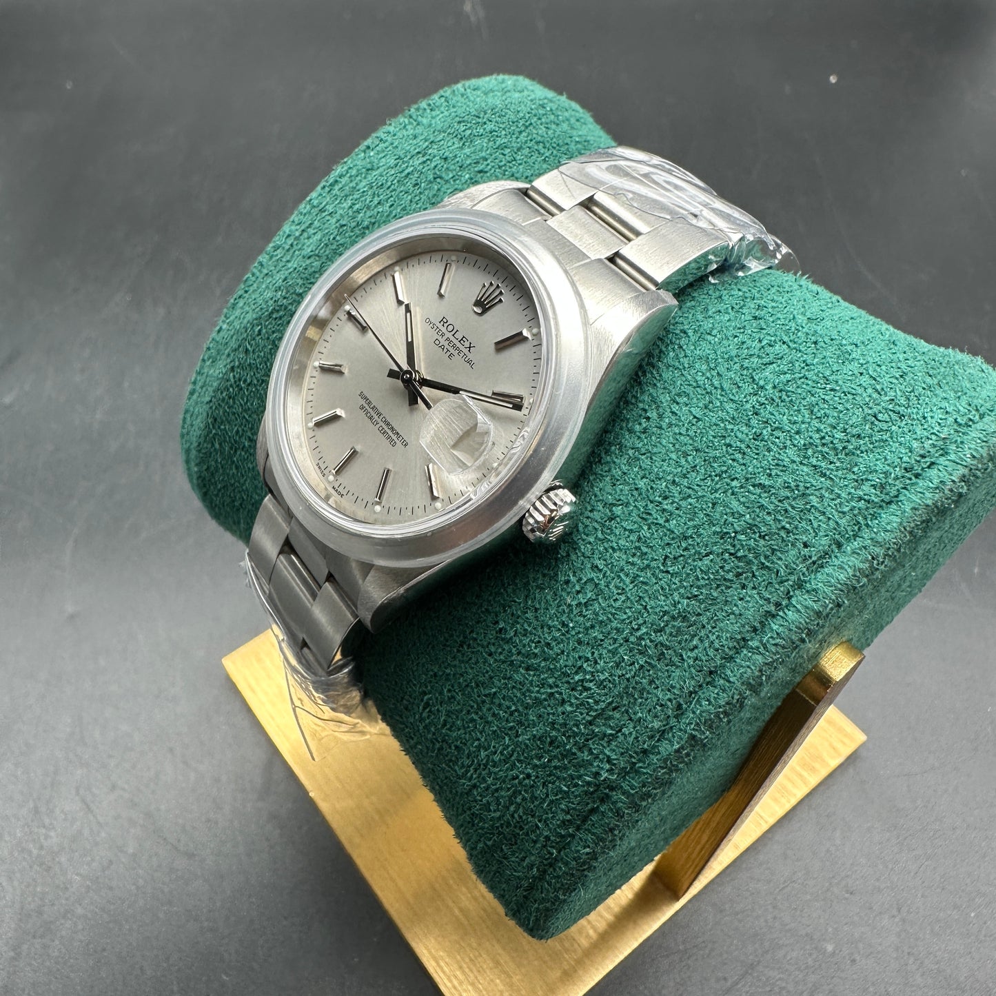 ROLEX DATE 34mm 15200 FULL SET NOS 2002