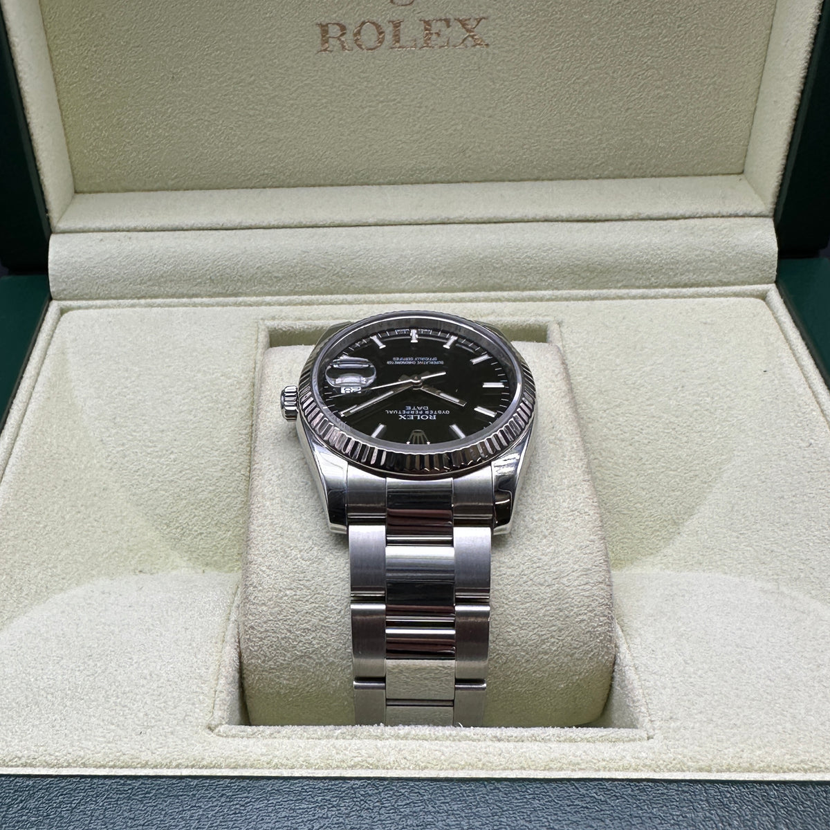 ROLEX DATE 34mm 115234 FULL SET 2011