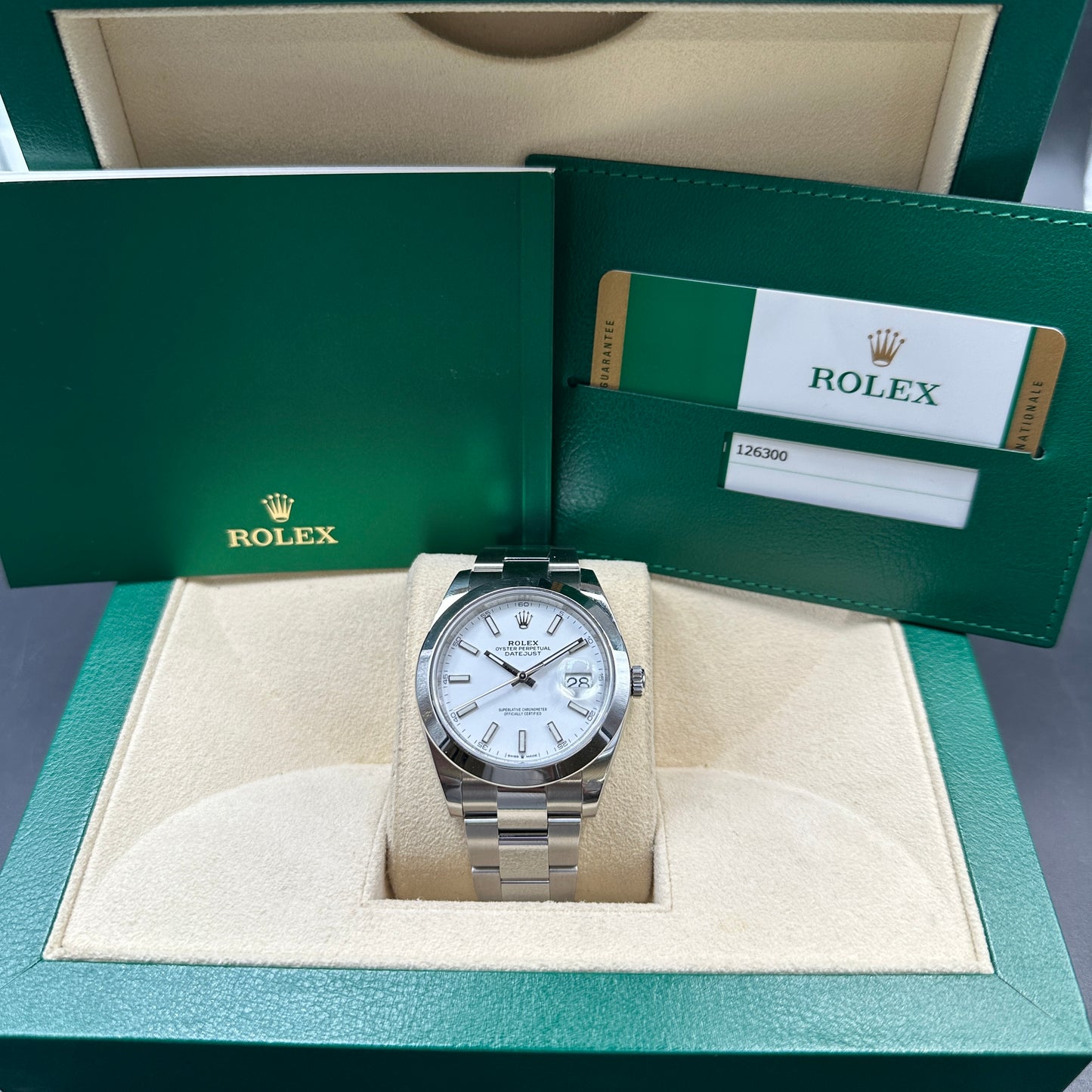 ROLEX DATEJUST 41mm 126300 FULL SET 2019