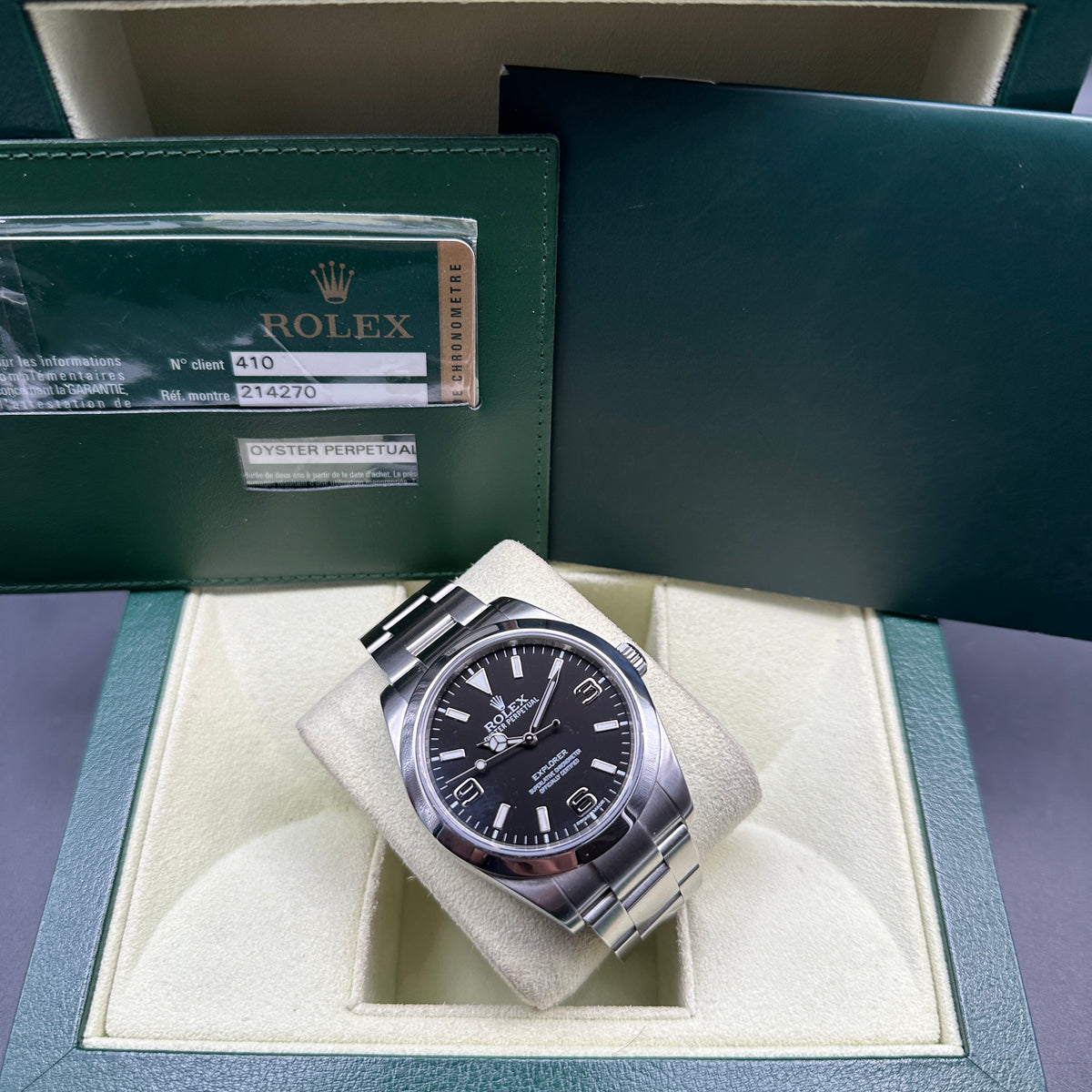 ROLEX EXPLORER 39mm 214270 FULL SET 2014