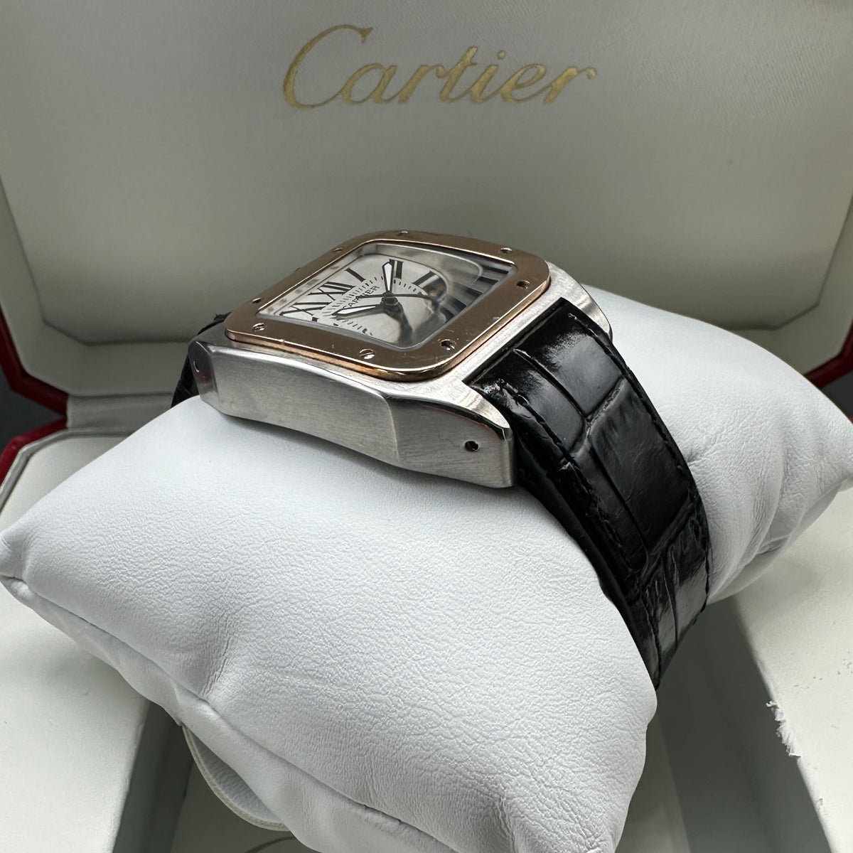 CARTIER SANTOS 100 ACCIAIO/ORO FULL SET 2014
