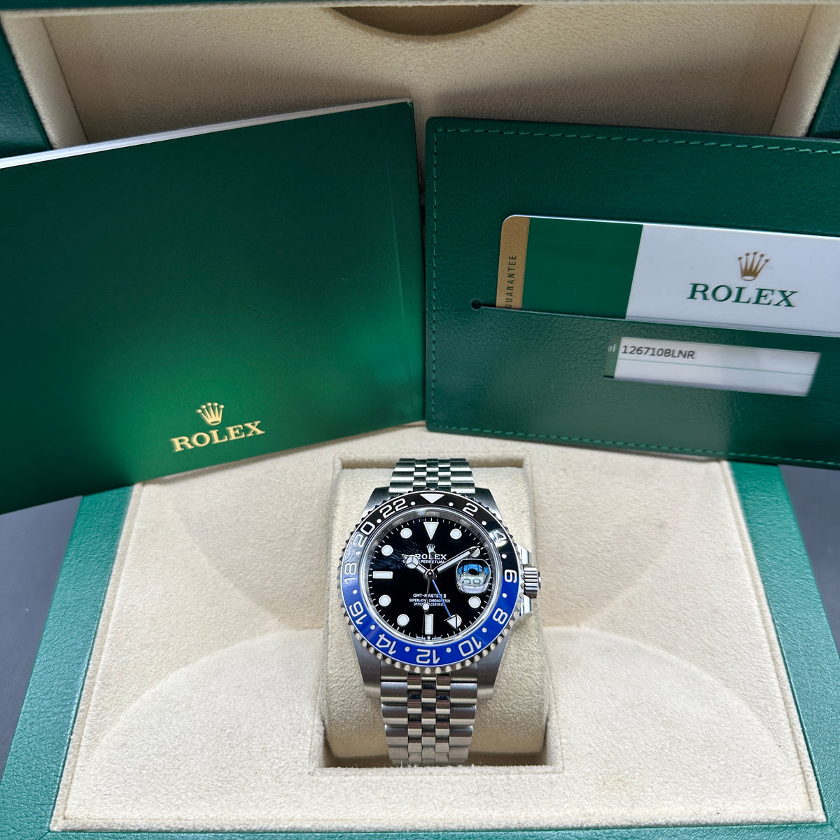 ROLEX GMT MASTER II 126710BLNR FULL SET 2019