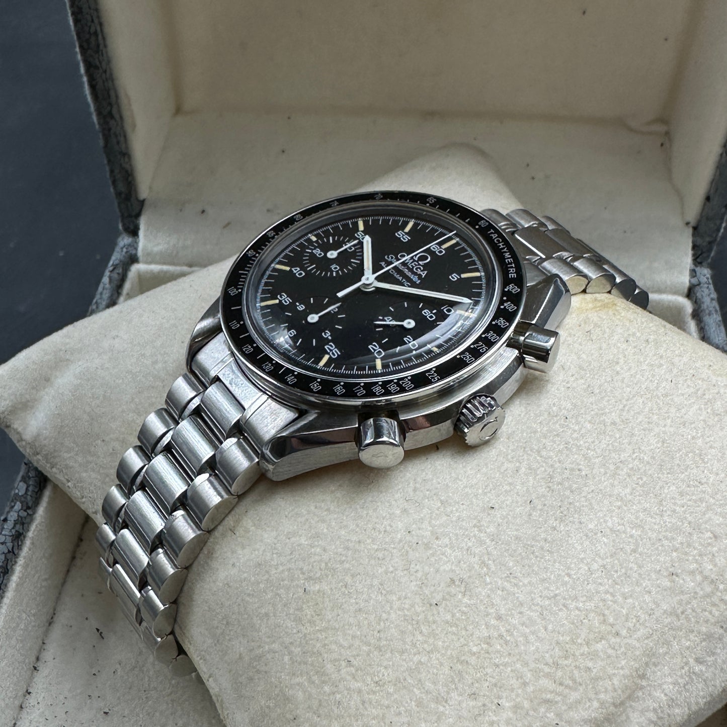 OMEGA SPEEDMASTER REDUCED 39mm ESALITE FULL SET ITALIA 1992