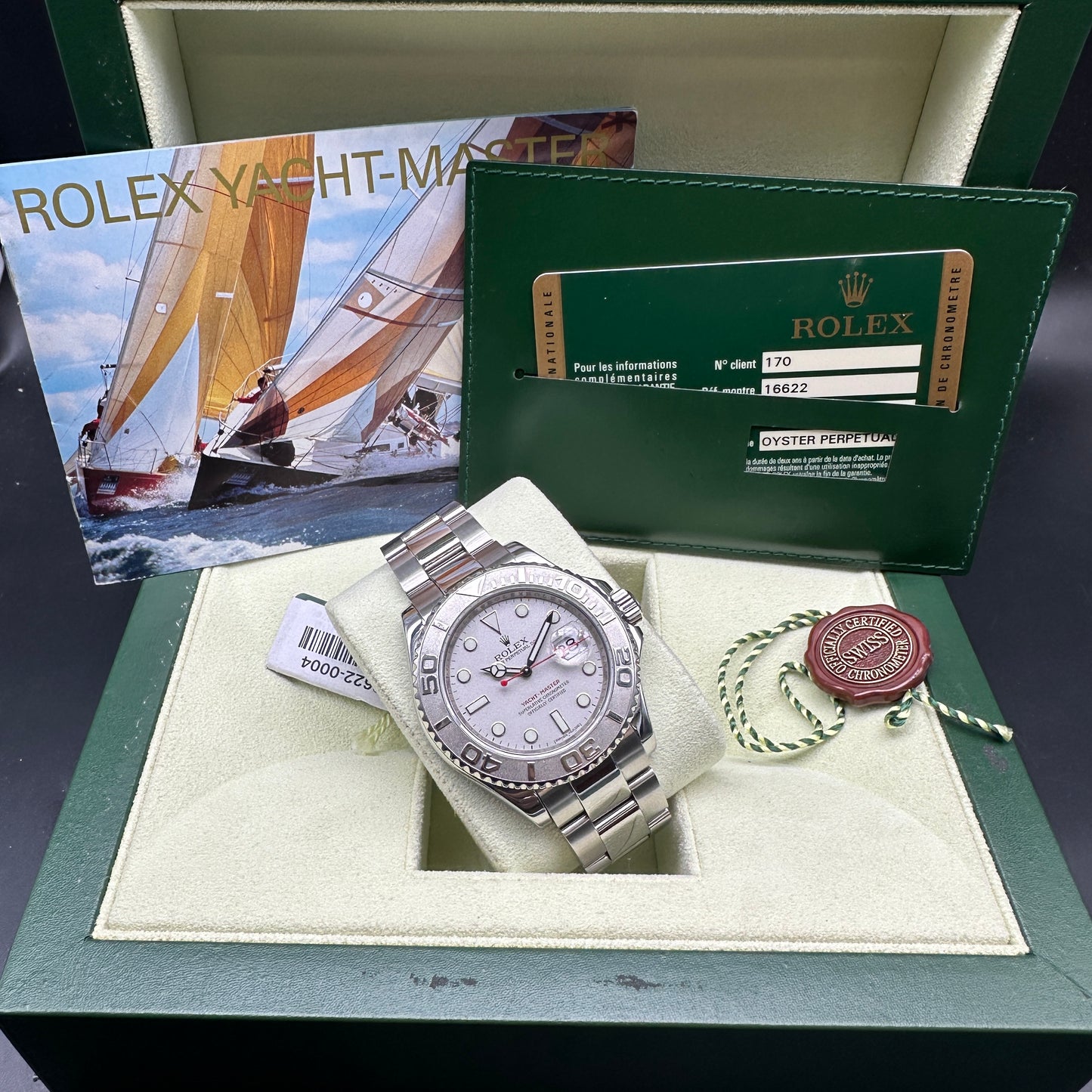 ROLEX YACHTMASTER 40mm 16622 FULL SET ITALIA 2011