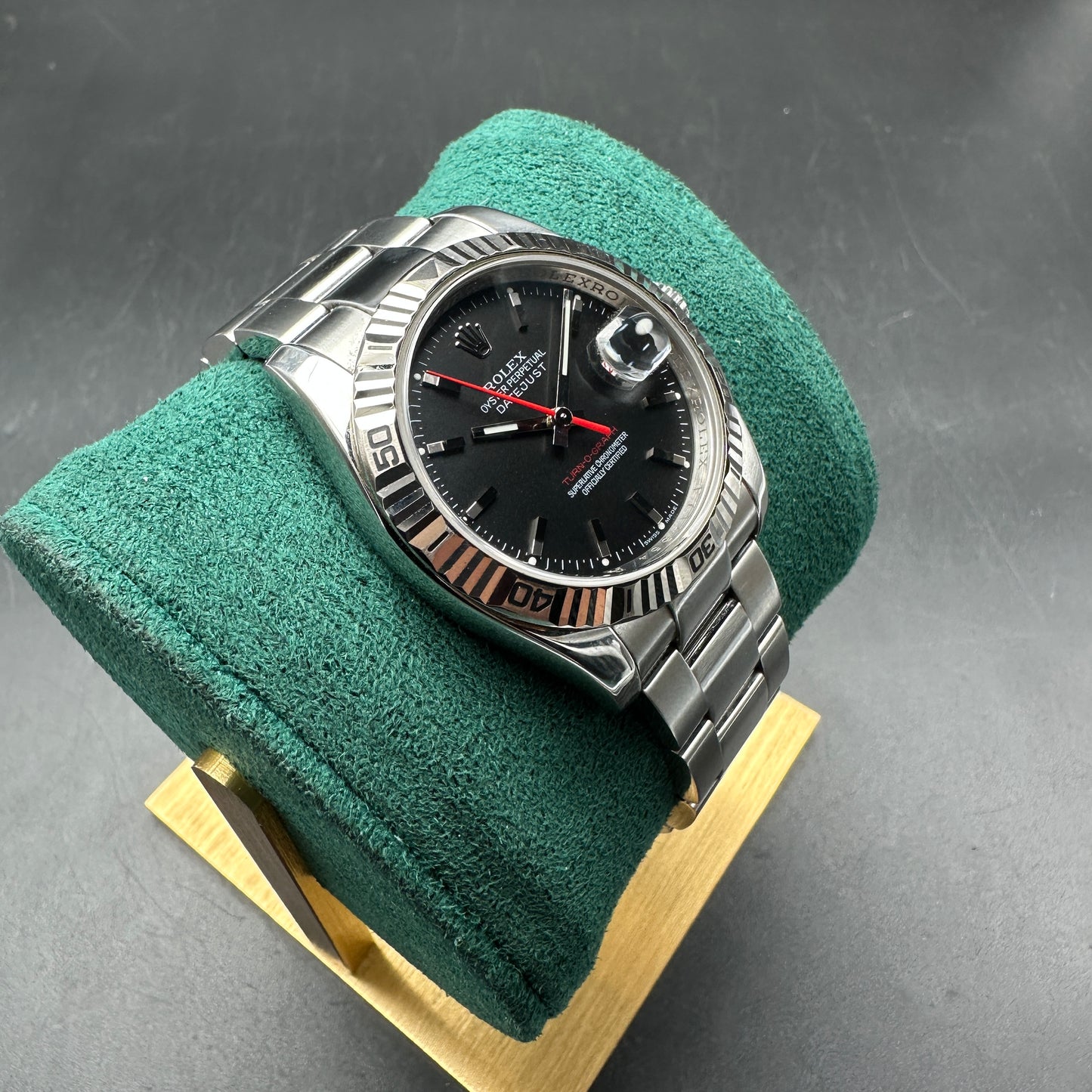 ROLEX DATEJUST 36MM TURNOGRAPH 116264 FULL SET 2005
