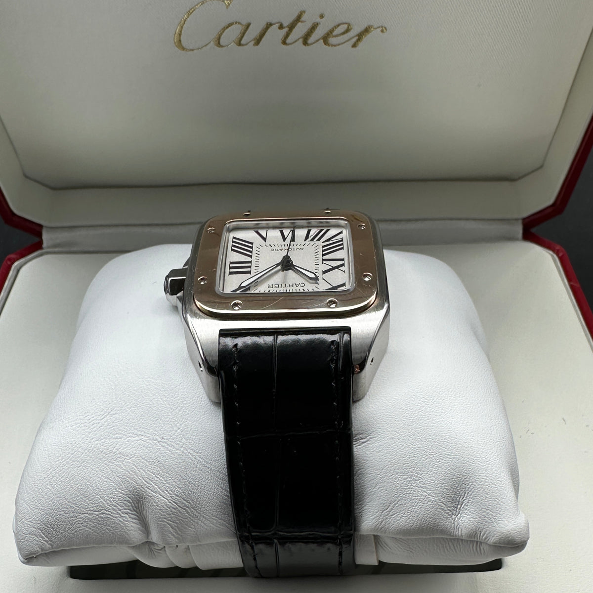 CARTIER SANTOS 100 ACCIAIO/ORO FULL SET 2014