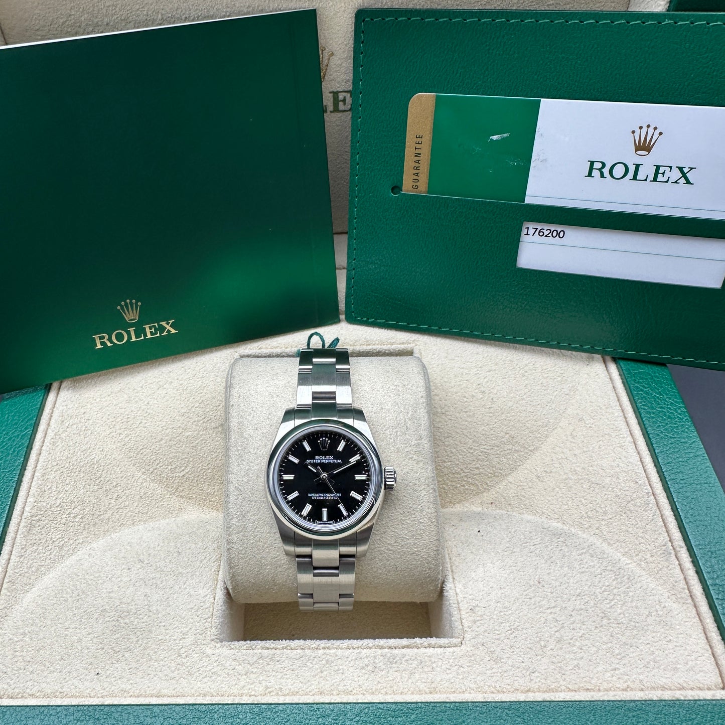 ROLEX OYSTER PERPETUAL 176200 26mm FULL SET 2019
