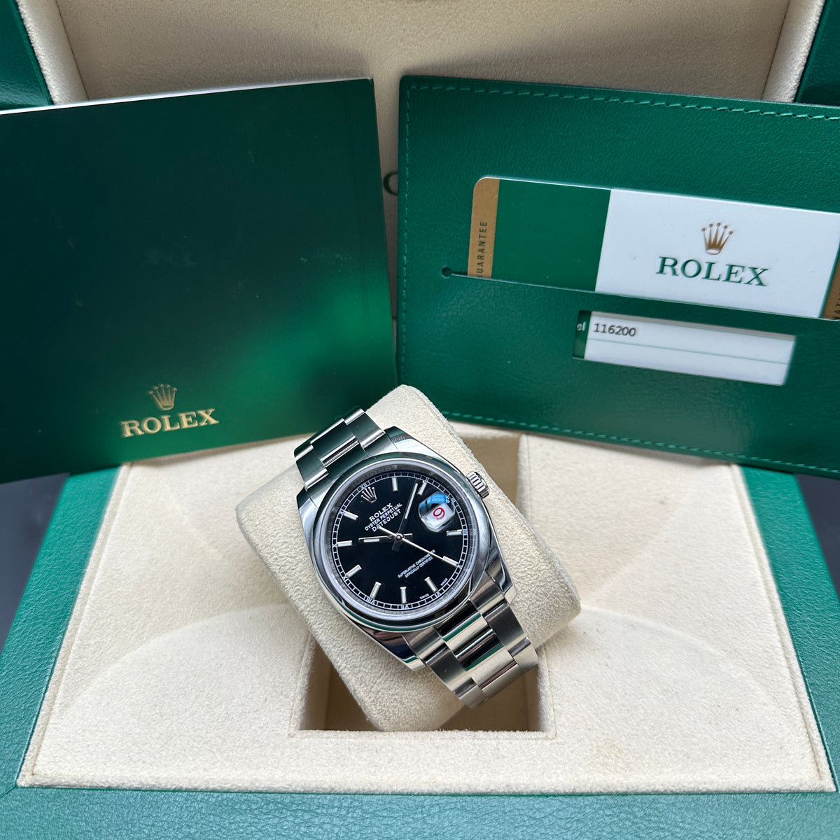 ROLEX DATEJUST 36mm 116200 FULL SET 2018