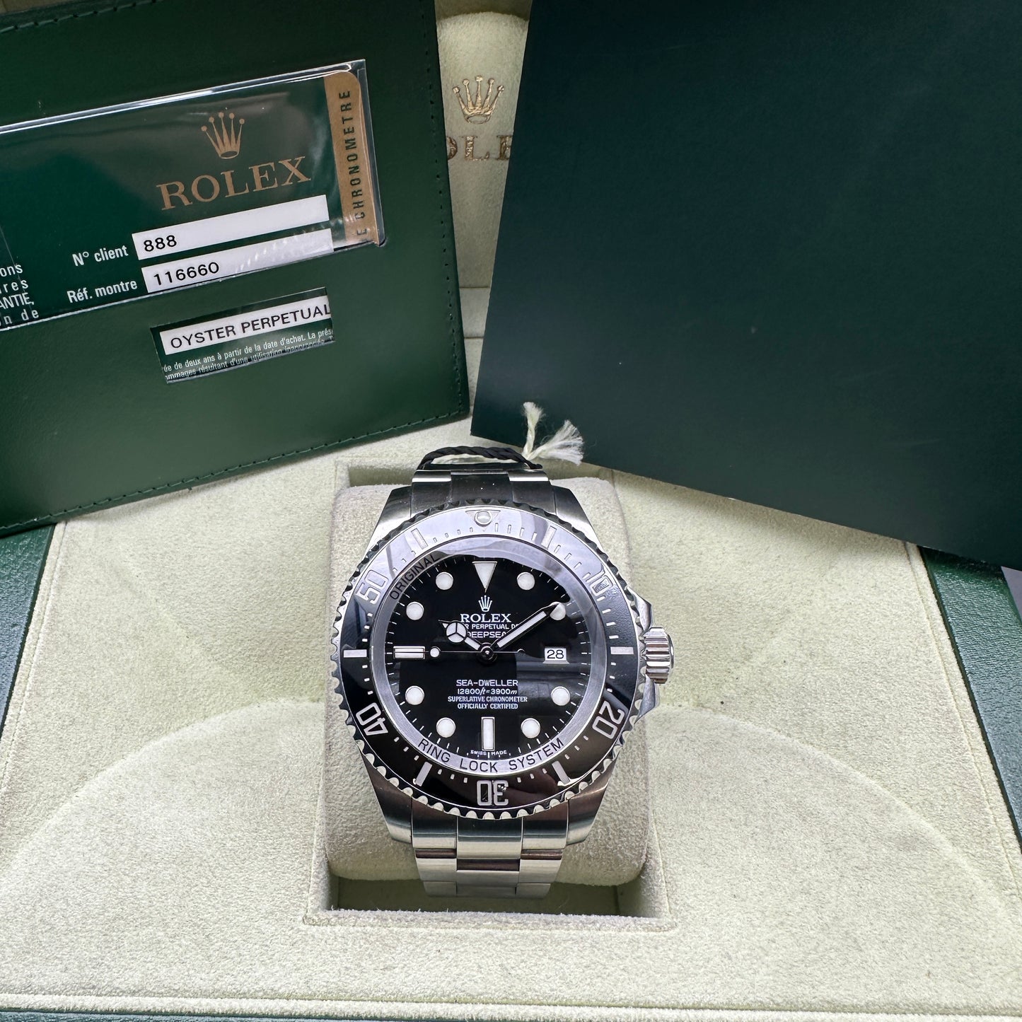 ROLEX SEA-DWELLER DEEPSEA 116660 FULL SET 2009