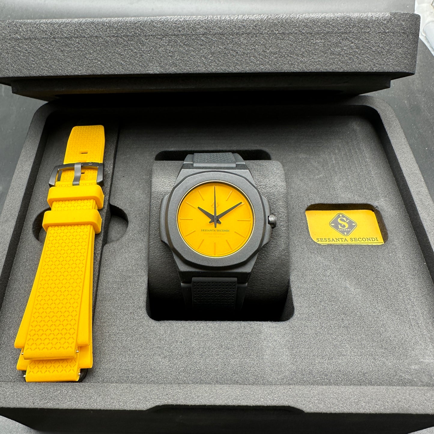SESSANTA SECONDI WATCH NEON YELLOW LIMITED EDITION 60 PEZZI
