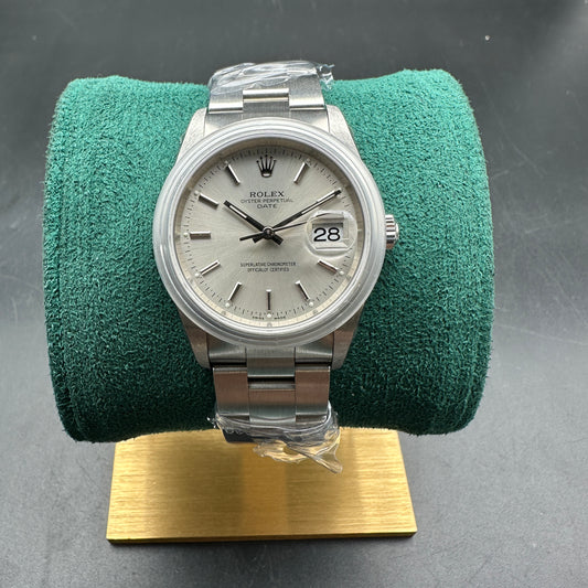 ROLEX DATE 34mm 15200 FULL SET NOS 2002
