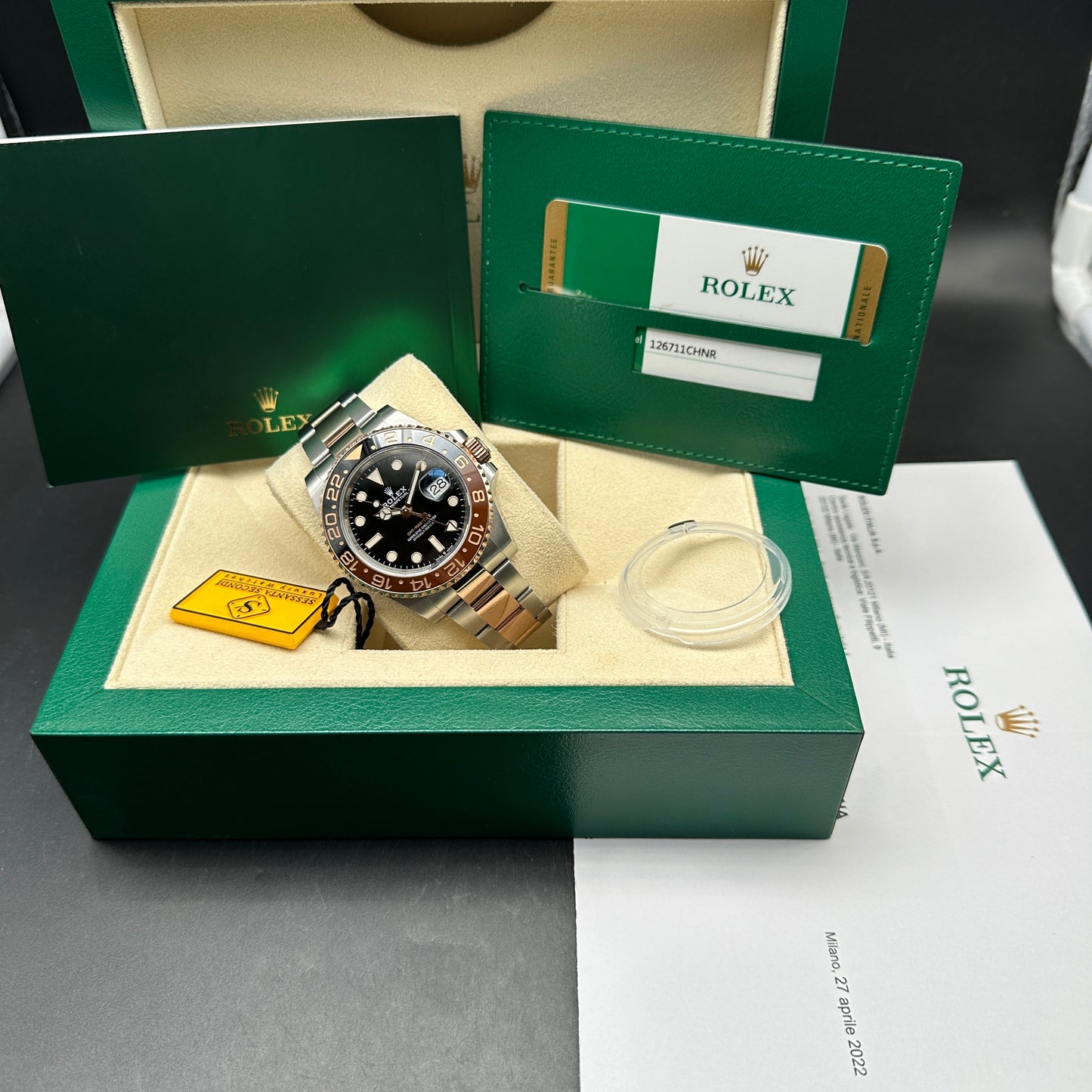 ROLEX GMT MASTER II 40mm 126711CHNR FULL SET 2019