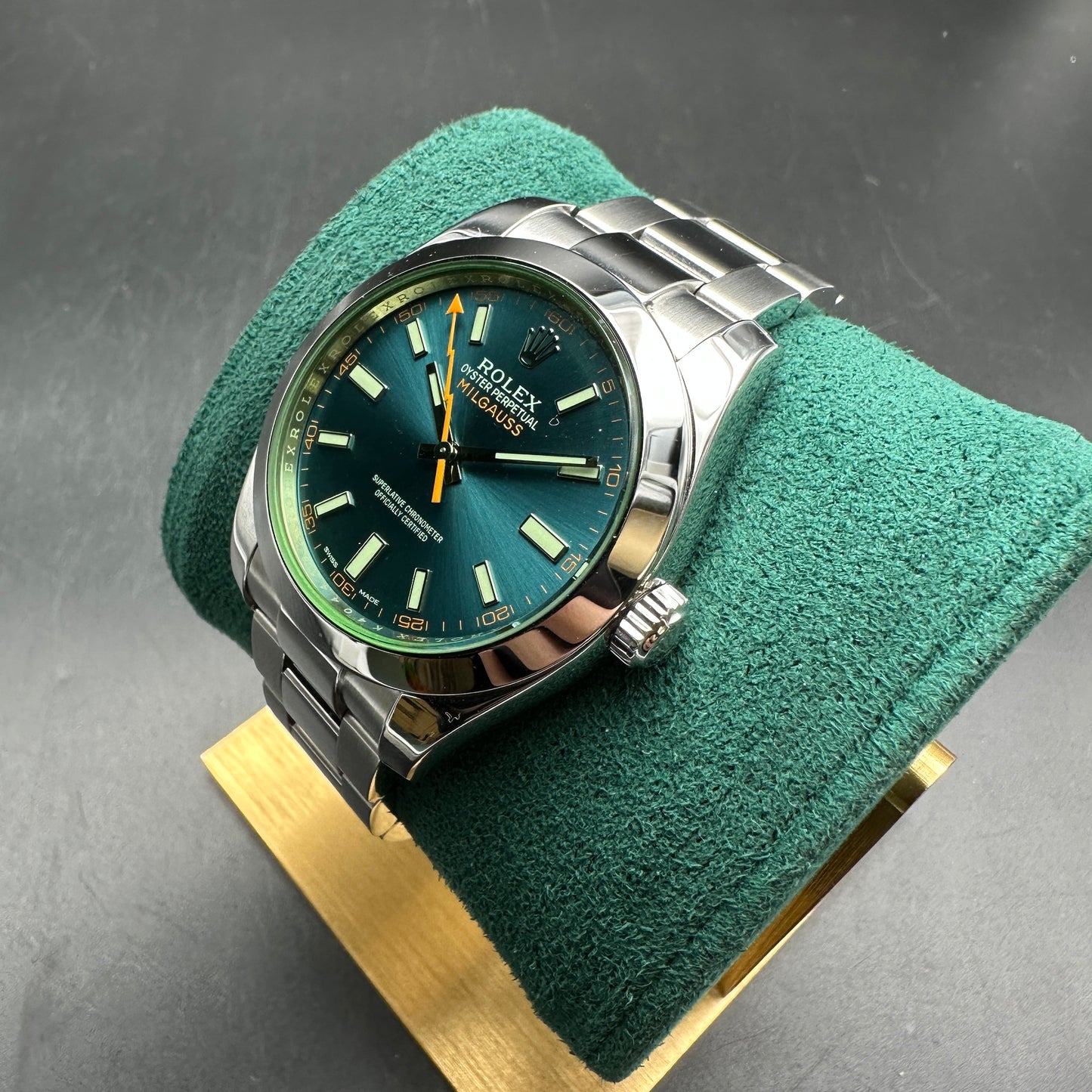 ROLEX MILGAUSS 40MM 116400GV FULL SET 2014