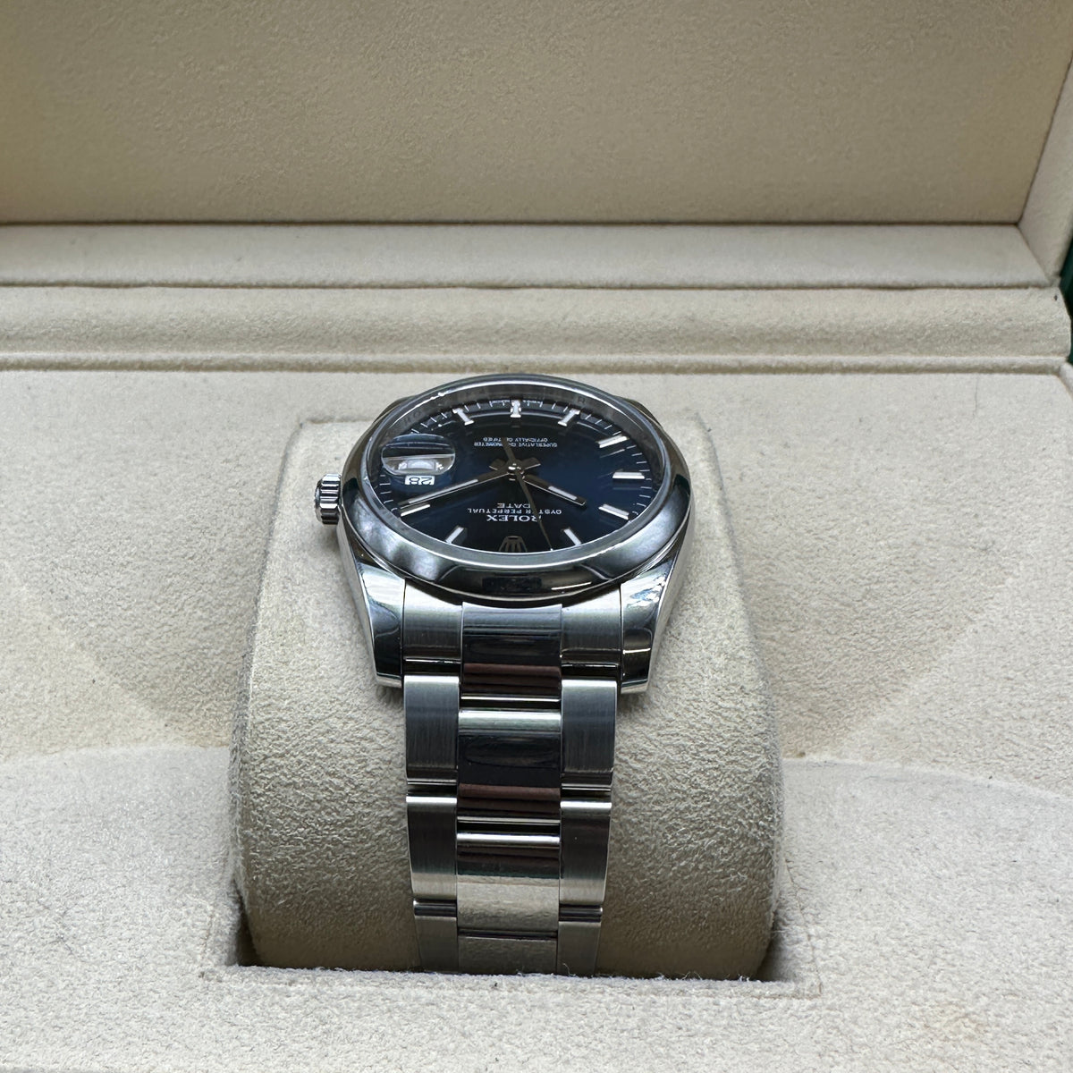 ROLEX DATE 34mm 115200 FULL SET ITALIA 2015