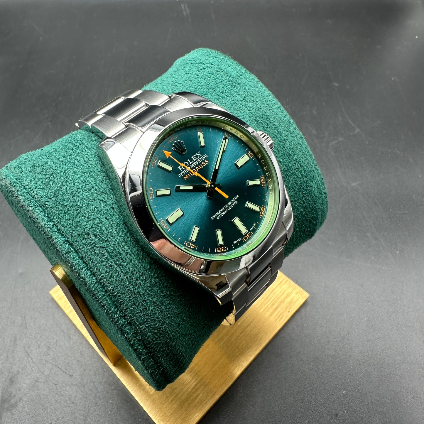 ROLEX MILGAUSS 40MM 116400GV FULL SET 2014