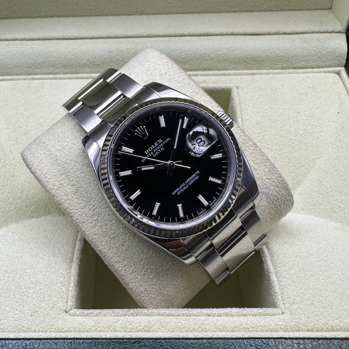 ROLEX DATE 34mm 115234 FULL SET 2011