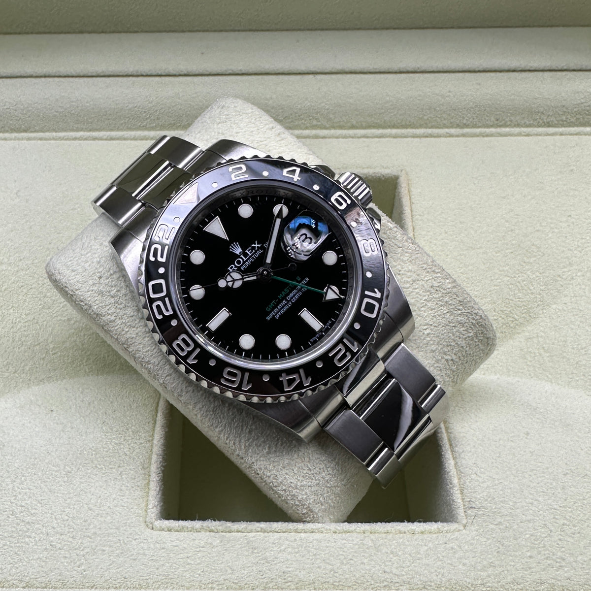 ROLEX GMT MASTER II 116710LN FULL SET 2008
