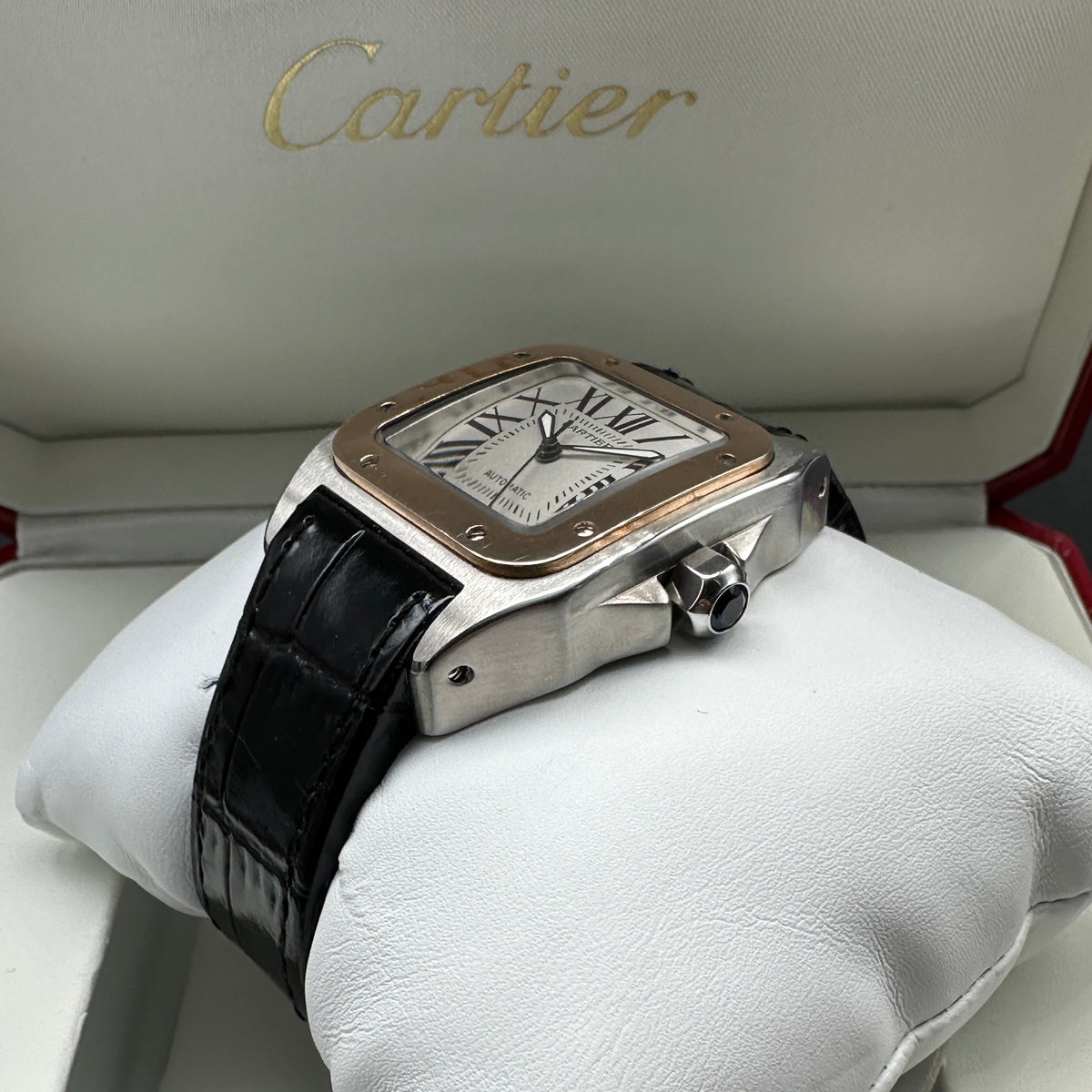 CARTIER SANTOS 100 ACCIAIO/ORO FULL SET 2014