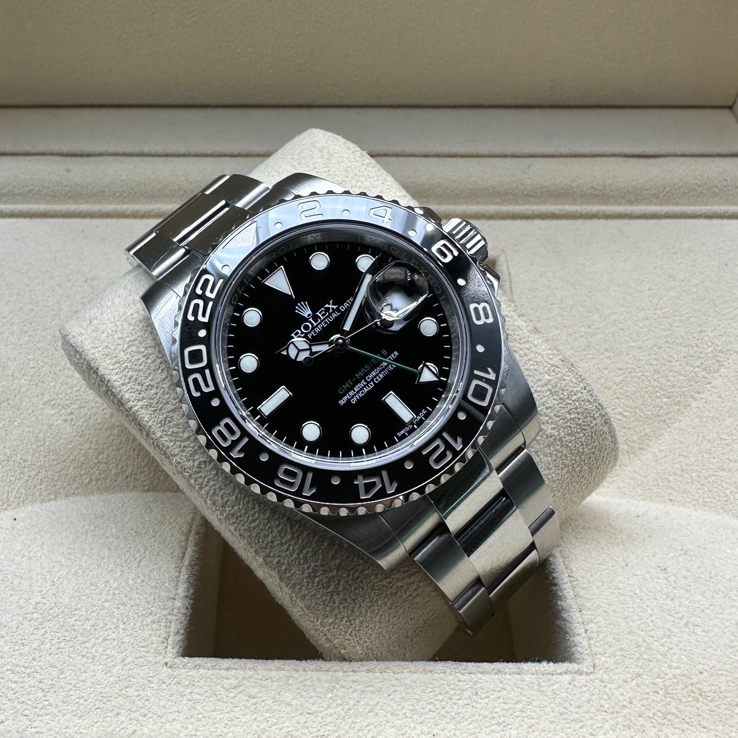 ROLEX GMT MASTER II 40mm 116710LN FULL SET 2017