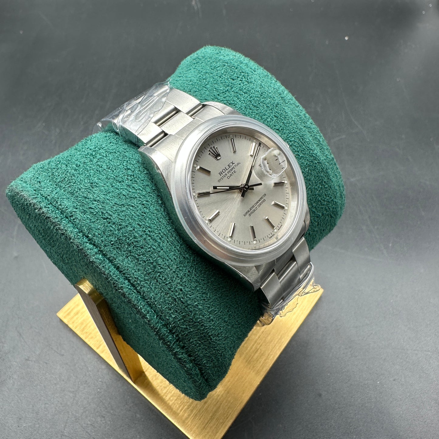 ROLEX DATE 34mm 15200 FULL SET NOS 2002