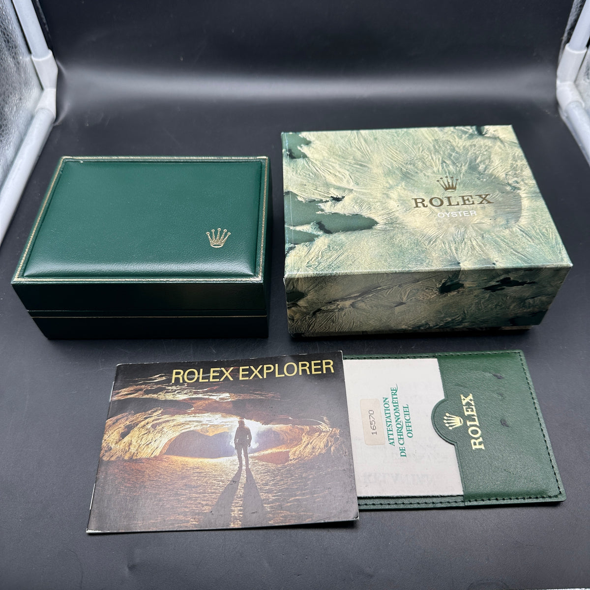 ROLEX EXPLORER II 40mm 16570 FULL SET 1994