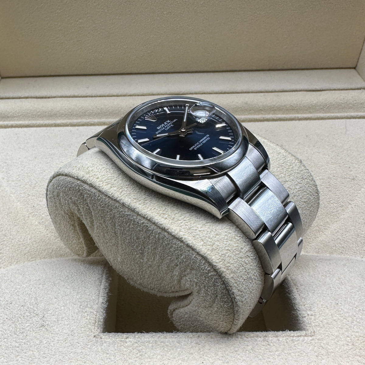 ROLEX DATE 34mm 115200 FULL SET ITALIA 2015