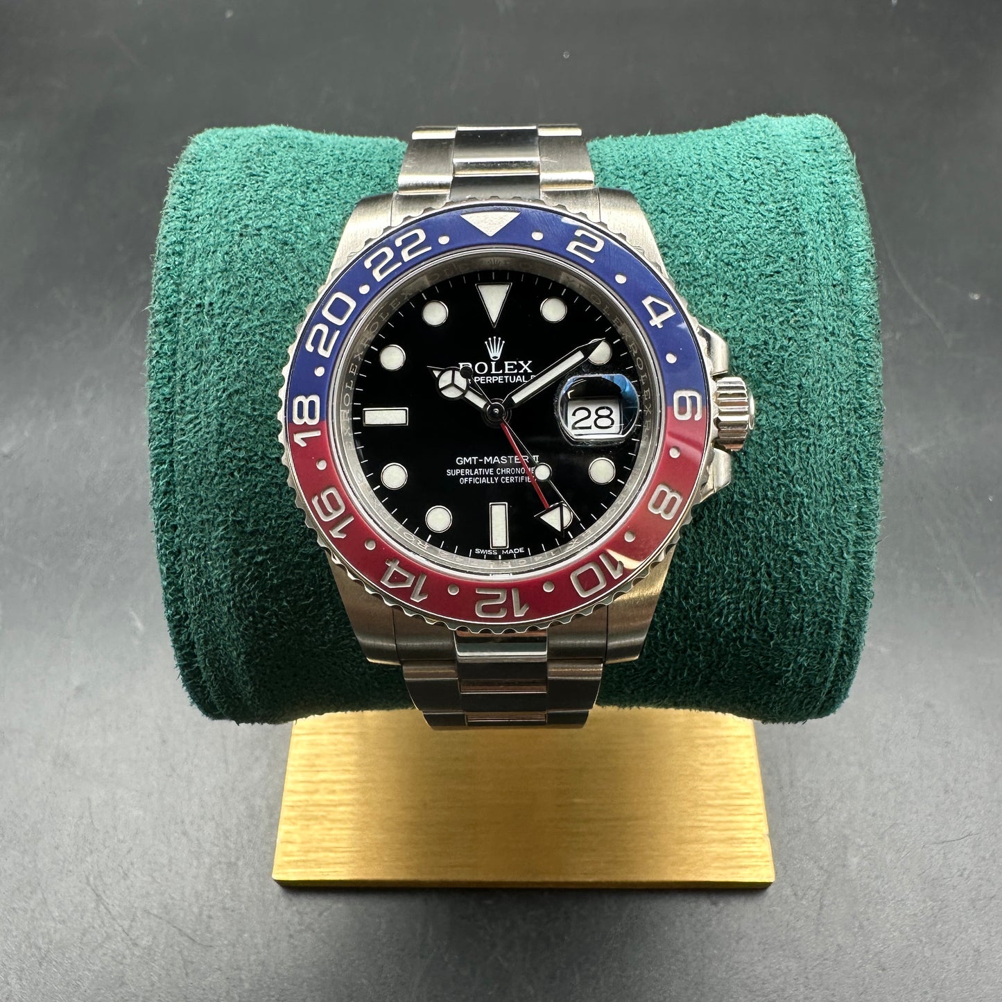 ROLEX GMT MASTER II 116719BLRO FULL SET 2016